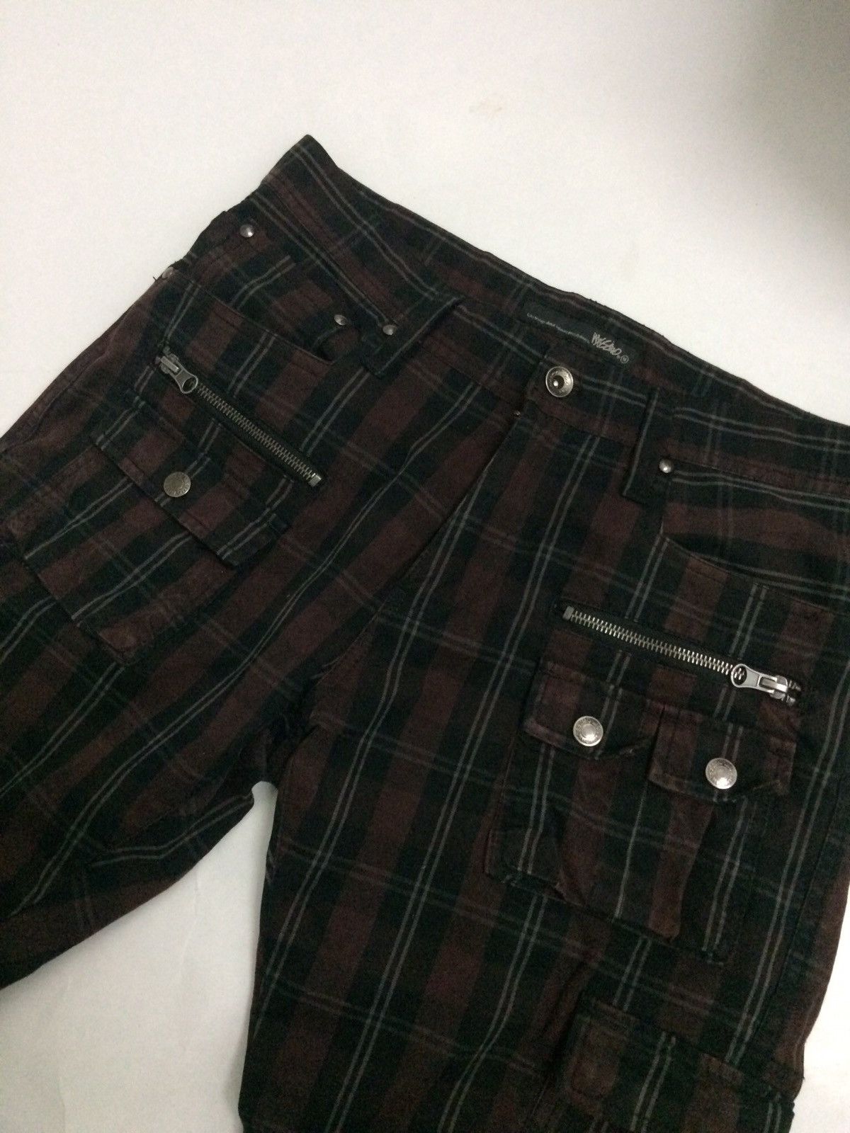 If Six Was Nine 🔥🔥Mossimo Tactical cargo pants check Punk pant Size US 29 - 8 Thumbnail