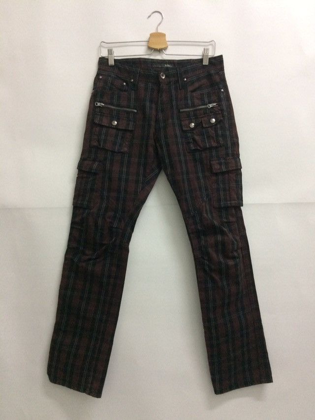 If Six Was Nine 🔥🔥Mossimo Tactical cargo pants check Punk pant Size US 29 - 1 Thumbnail