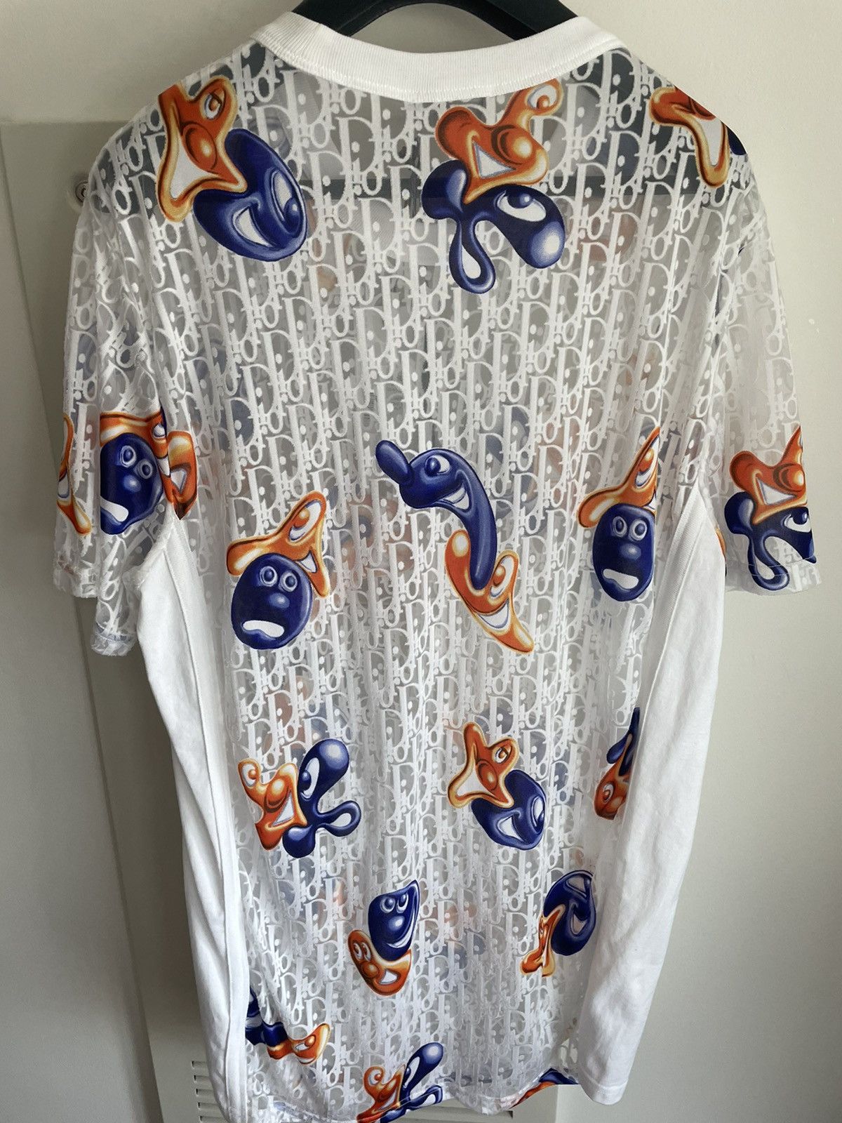 Dior Rare New LimitedEdition Dior x Kenny Scharf Oblique Logo Tee Size US L / EU 52-54 / 3 - 22 Thumbnail