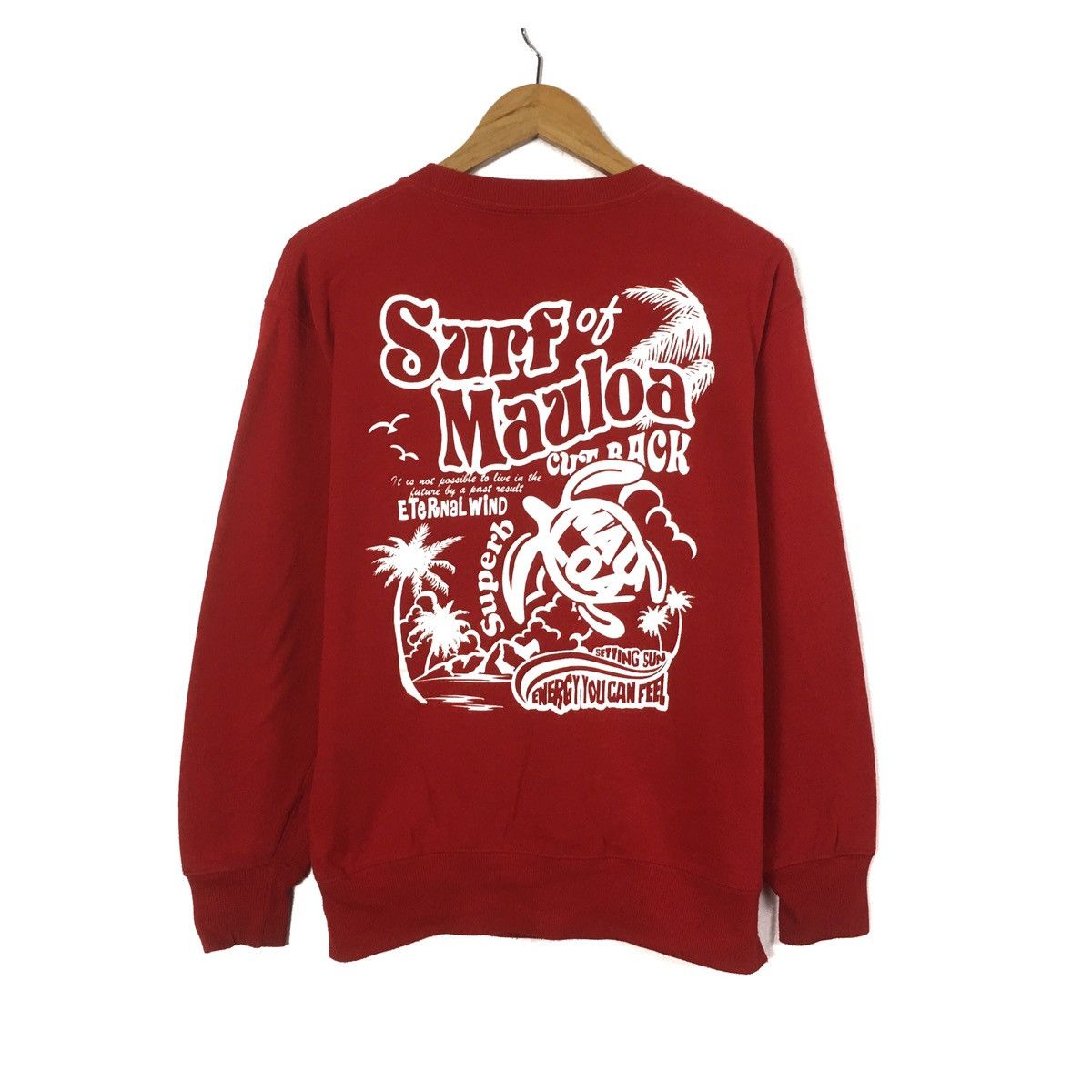 Vintage Vintage Surf CrewNeck Sweatshirt Surf Mauloa Horizon Size US M / EU 48-50 / 2 - 3 Thumbnail