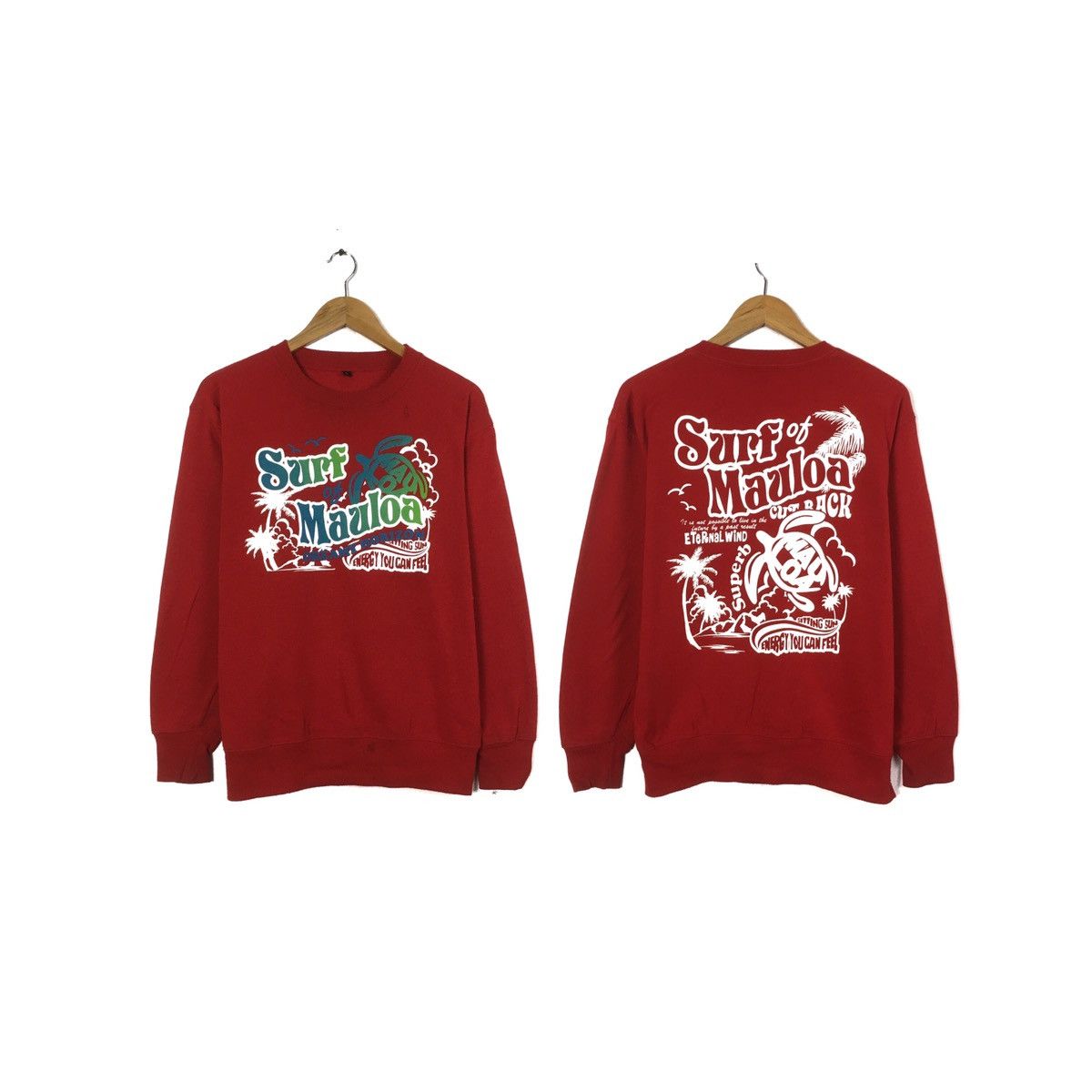 Vintage Surf CrewNeck Sweatshirt Surf Mauloa Horizon