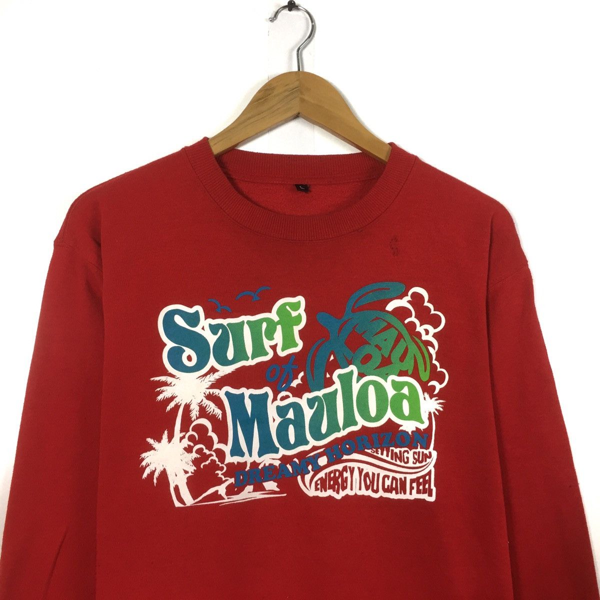 Vintage Vintage Surf CrewNeck Sweatshirt Surf Mauloa Horizon Size US M / EU 48-50 / 2 - 4 Thumbnail