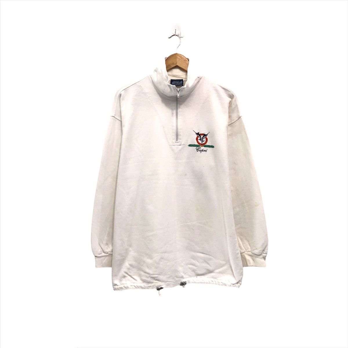 Vintage Vintage Capri Halfzip Sweatshirt Capri Mariorita Italy Size US M / EU 48-50 / 2 - 1 Thumbnail