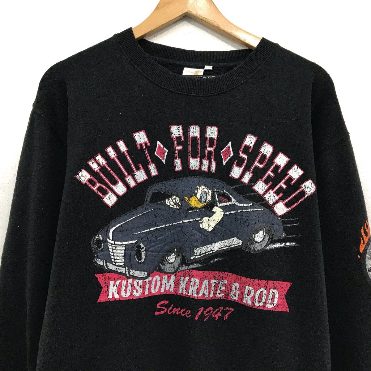 Disney × Japanese Brand Disney Sweatshirt Crewneck Donald Duck Built For Speed Size US M / EU 48-50 / 2 - 2 Thumbnail