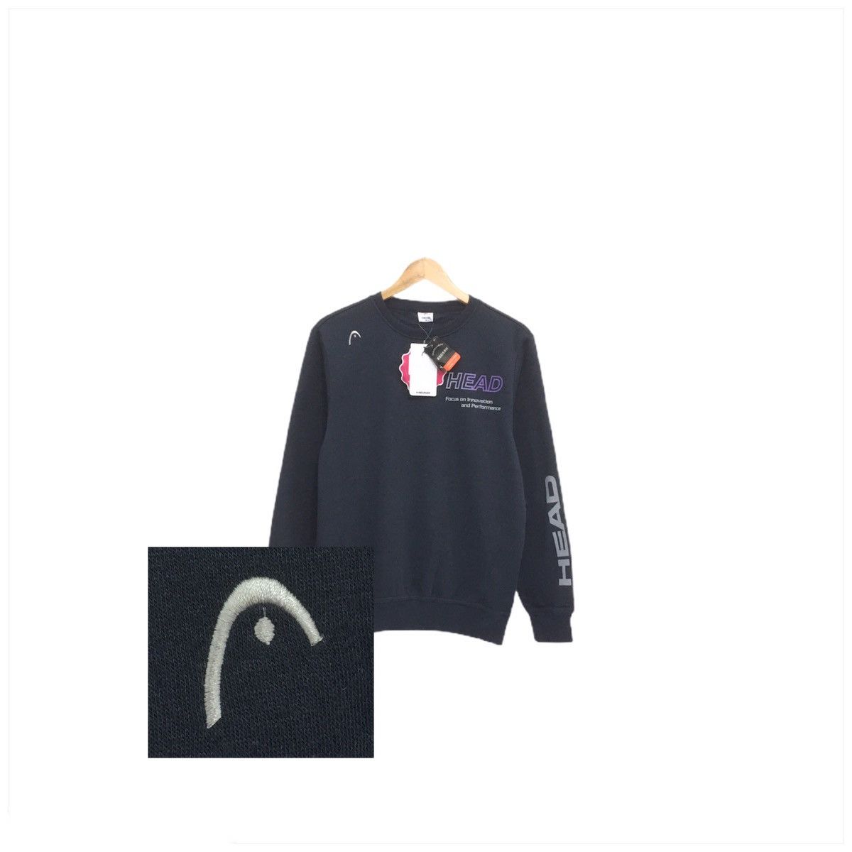 Japanese Brand Head Sweatshirt Focus On Innovation And Performance Size US M / EU 48-50 / 2 - 1 Thumbnail