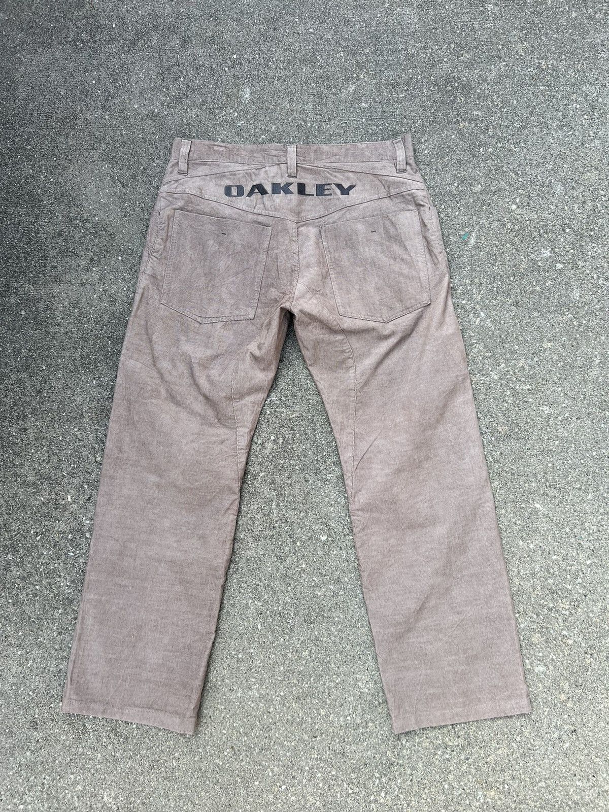 image of Oakley Tactical Corduroy Embroidery Spell Out Jeans, Men's (Size 34)