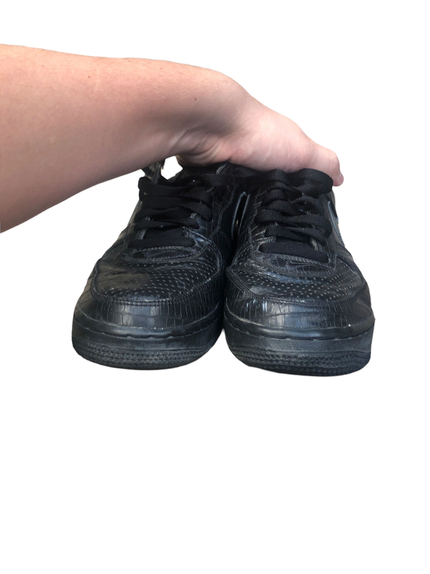 Nike × Vintage Vintage 2005 Nike Air Force 1 Premium Crocodile Black Size US 8.5 / EU 41-42 - 7 Thumbnail
