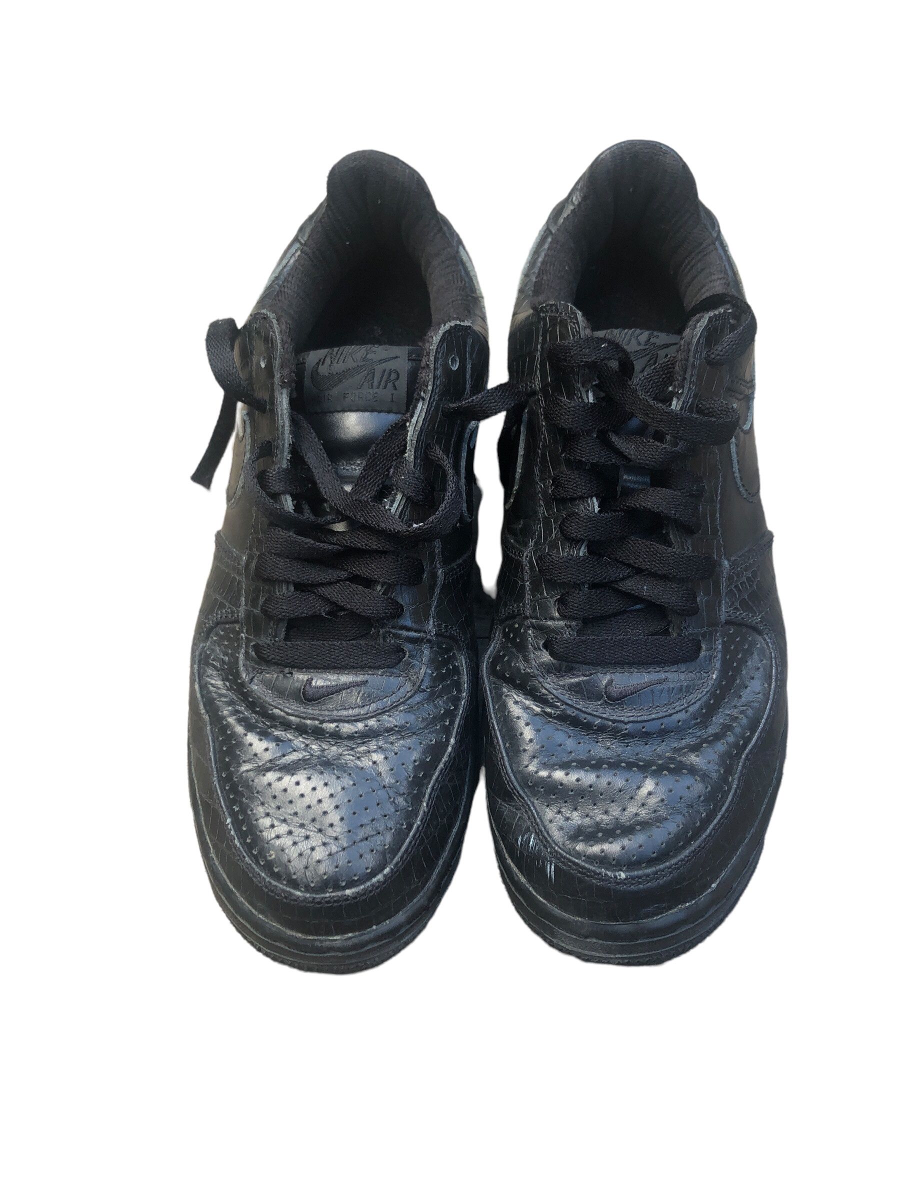 Nike × Vintage Vintage 2005 Nike Air Force 1 Premium Crocodile Black Size US 8.5 / EU 41-42 - 6 Thumbnail