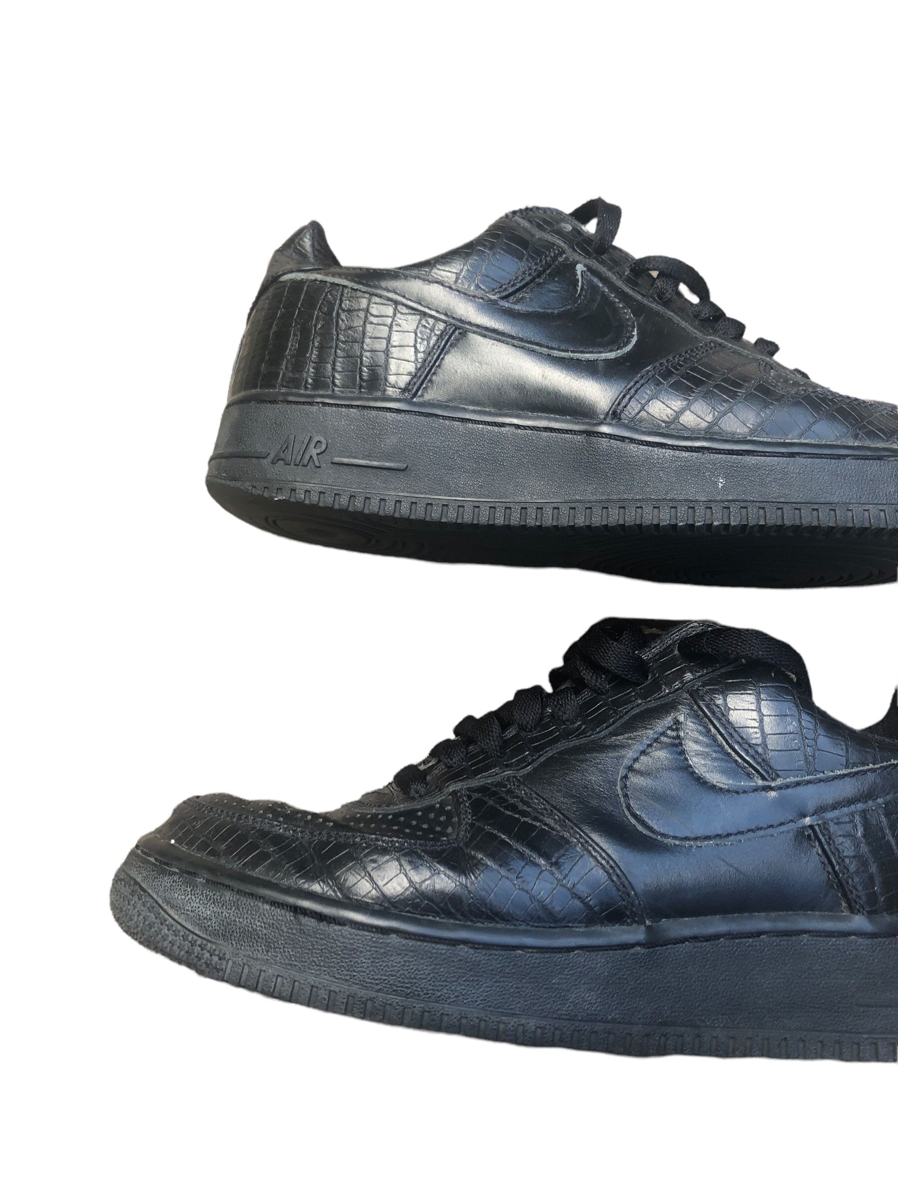 Nike × Vintage Vintage 2005 Nike Air Force 1 Premium Crocodile Black Size US 8.5 / EU 41-42 - 23 Thumbnail