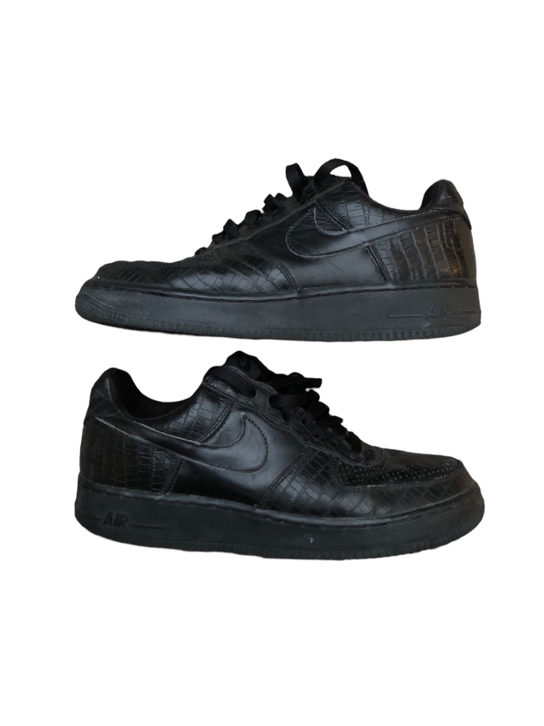 Nike × Vintage Vintage 2005 Nike Air Force 1 Premium Crocodile Black Size US 8.5 / EU 41-42 - 2 Thumbnail