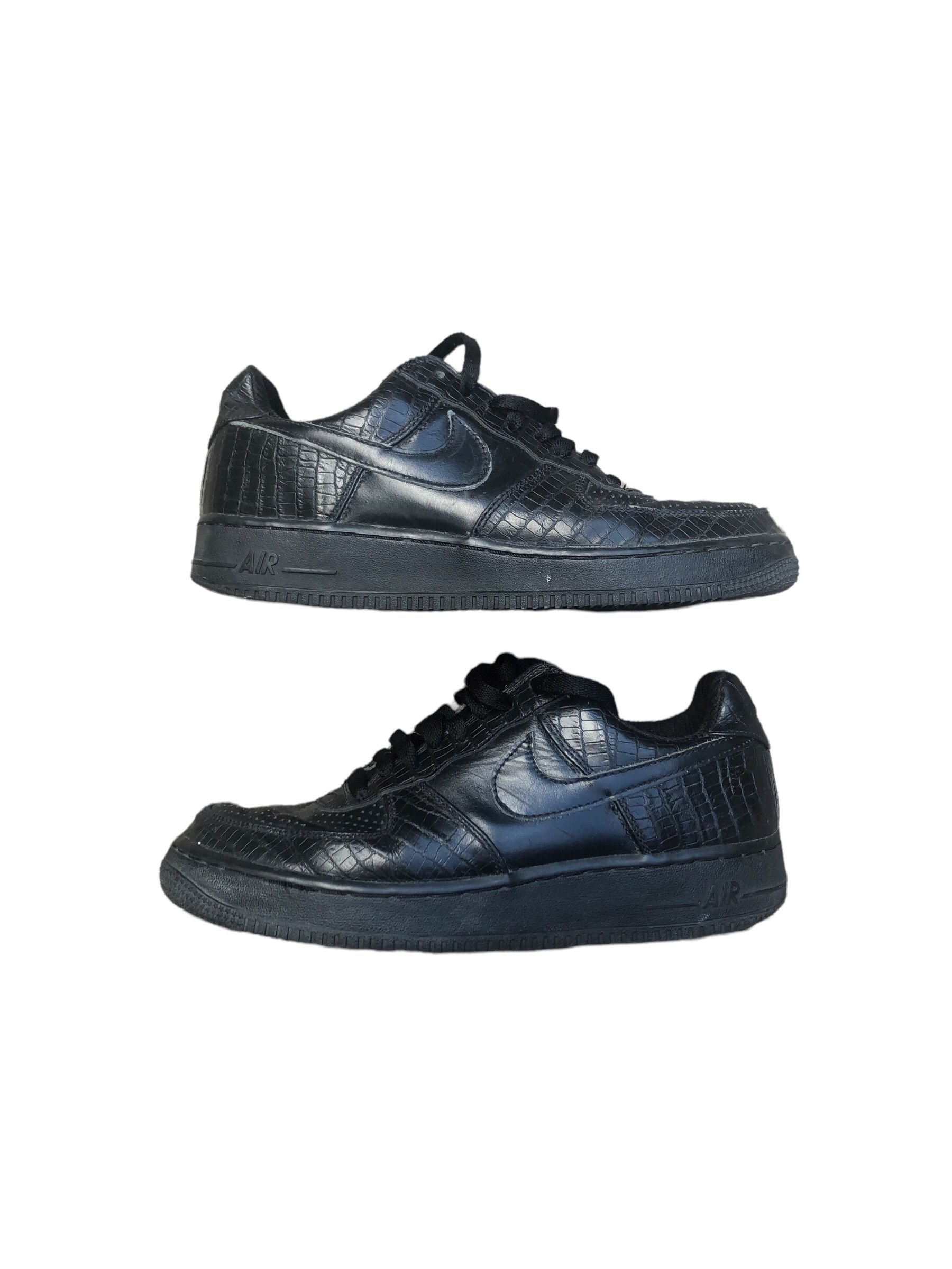 Nike × Vintage Vintage 2005 Nike Air Force 1 Premium Crocodile Black Size US 8.5 / EU 41-42 - 1 Thumbnail