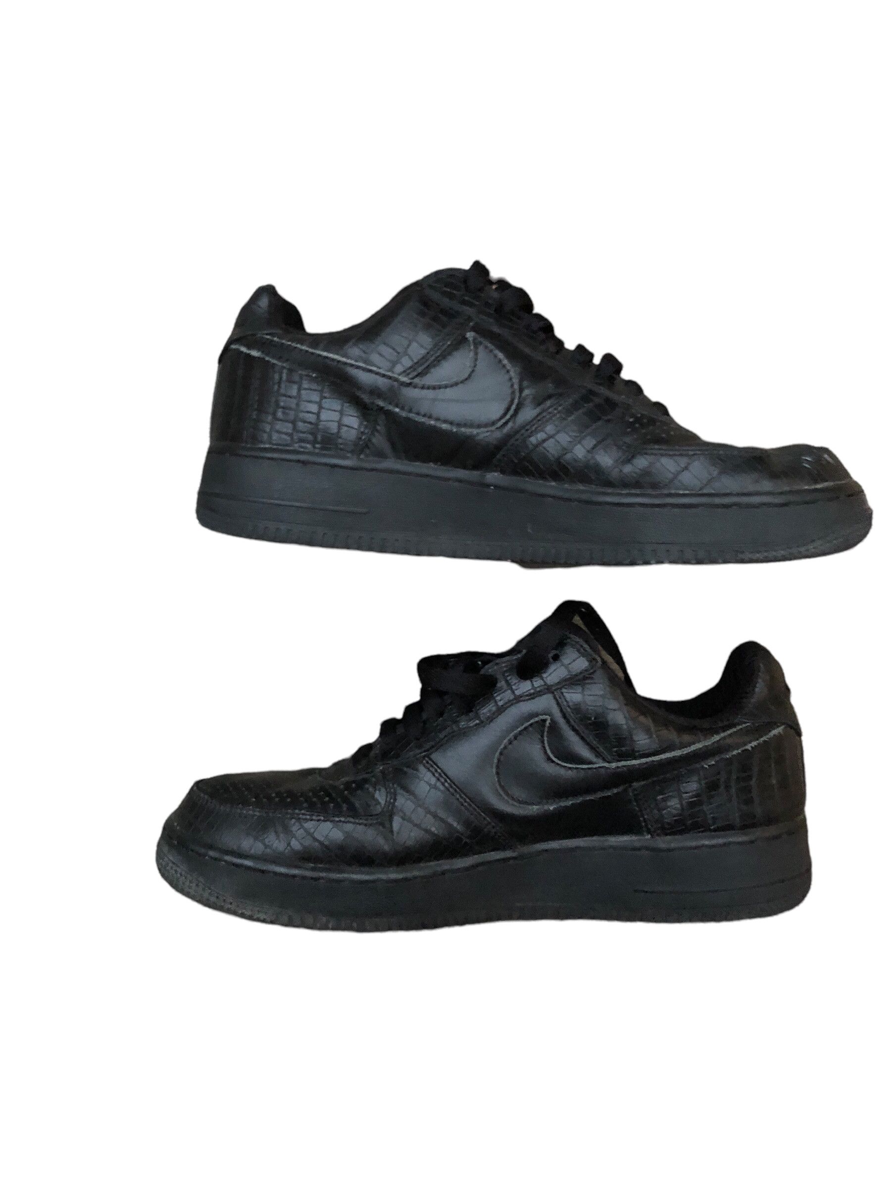 Nike × Vintage Vintage 2005 Nike Air Force 1 Premium Crocodile Black Size US 8.5 / EU 41-42 - 13 Thumbnail