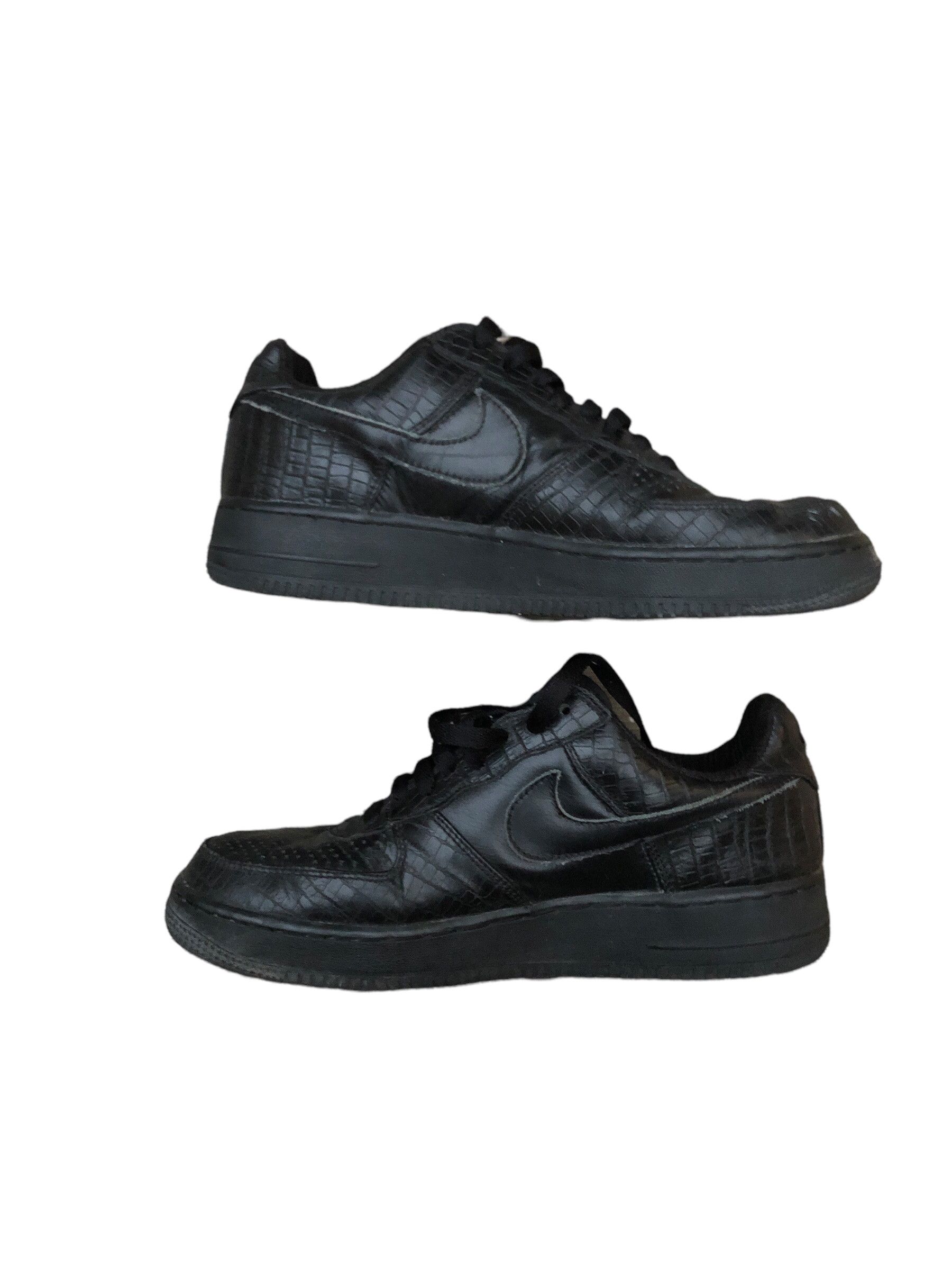 Nike × Vintage Vintage 2005 Nike Air Force 1 Premium Crocodile Black Size US 8.5 / EU 41-42 - 14 Thumbnail