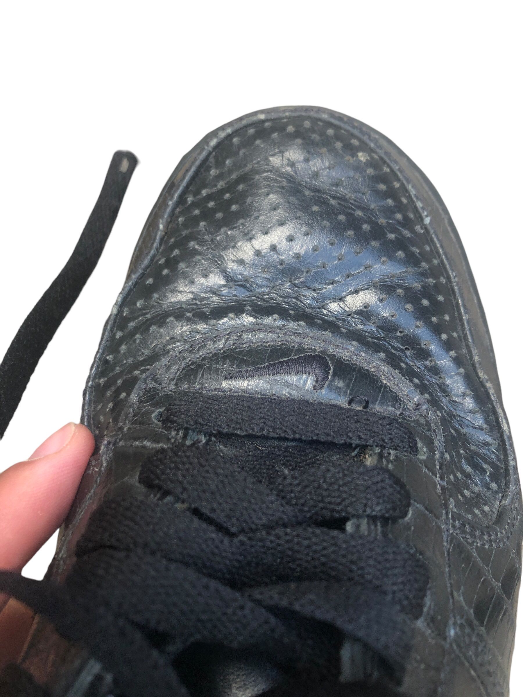 Nike × Vintage Vintage 2005 Nike Air Force 1 Premium Crocodile Black Size US 8.5 / EU 41-42 - 11 Thumbnail