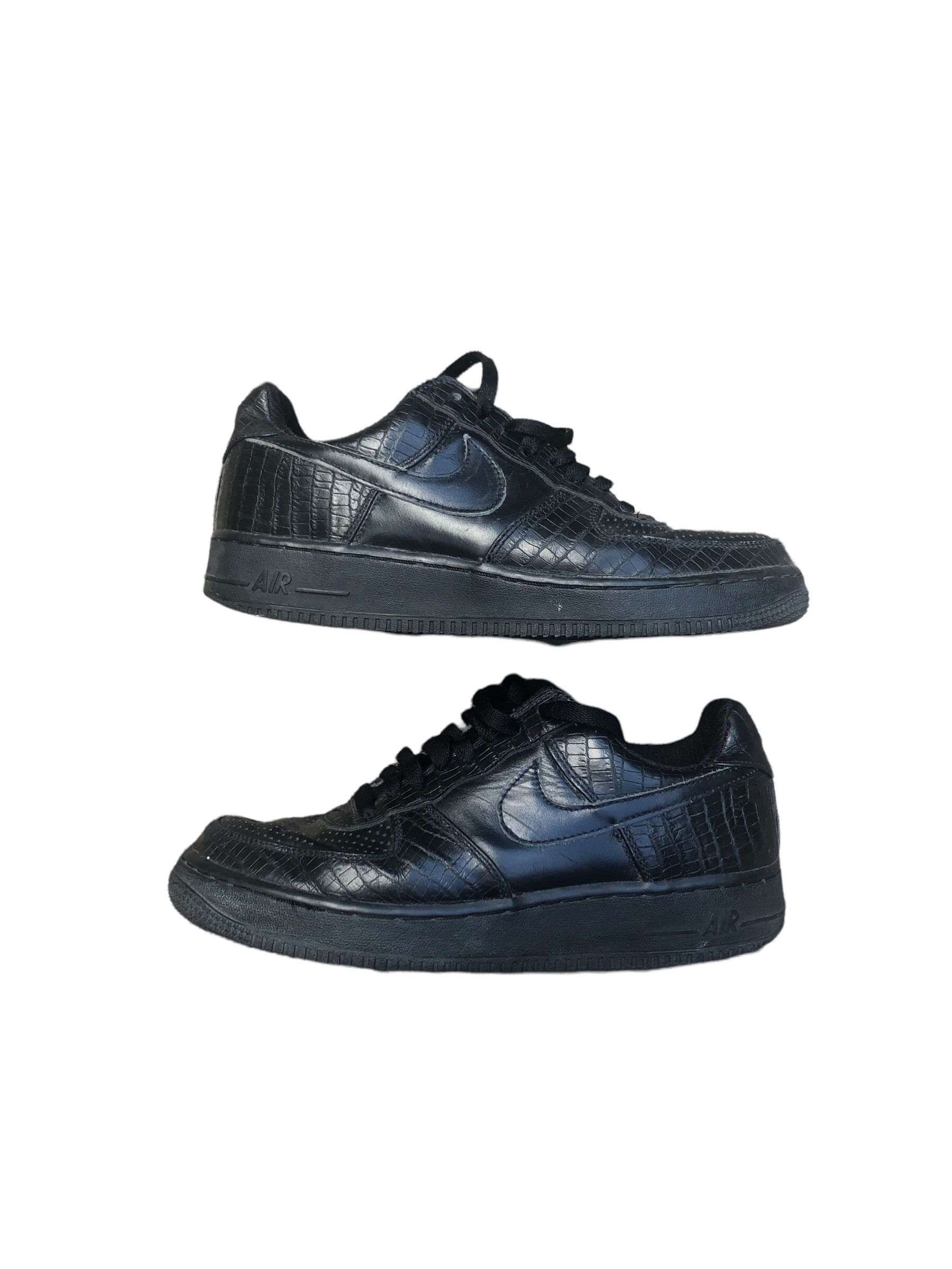 Nike × Vintage Vintage 2005 Nike Air Force 1 Premium Crocodile Black Size US 8.5 / EU 41-42 - 22 Thumbnail