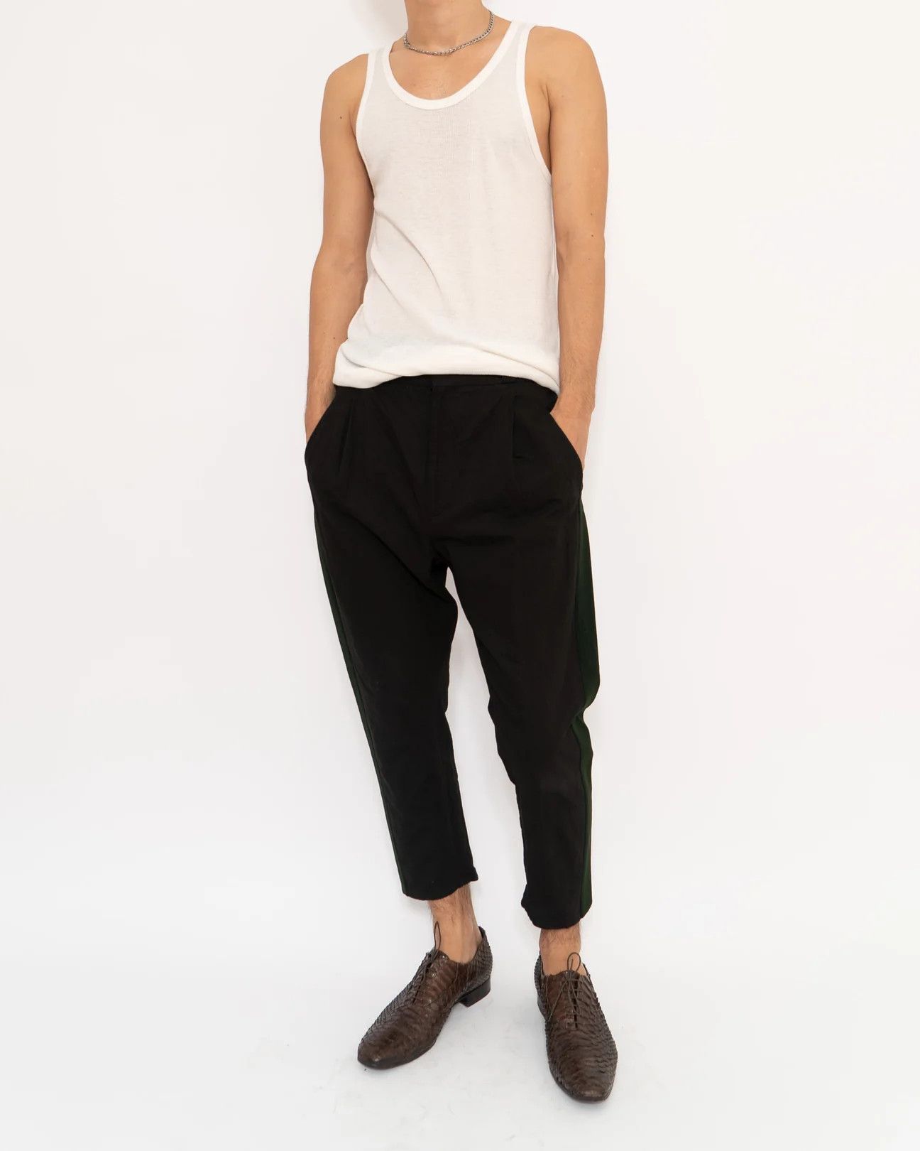 Haider Ackermann SS20 Ivory White Ribbed Tanktop Size US XL / EU 56 / 4 - 5 Thumbnail