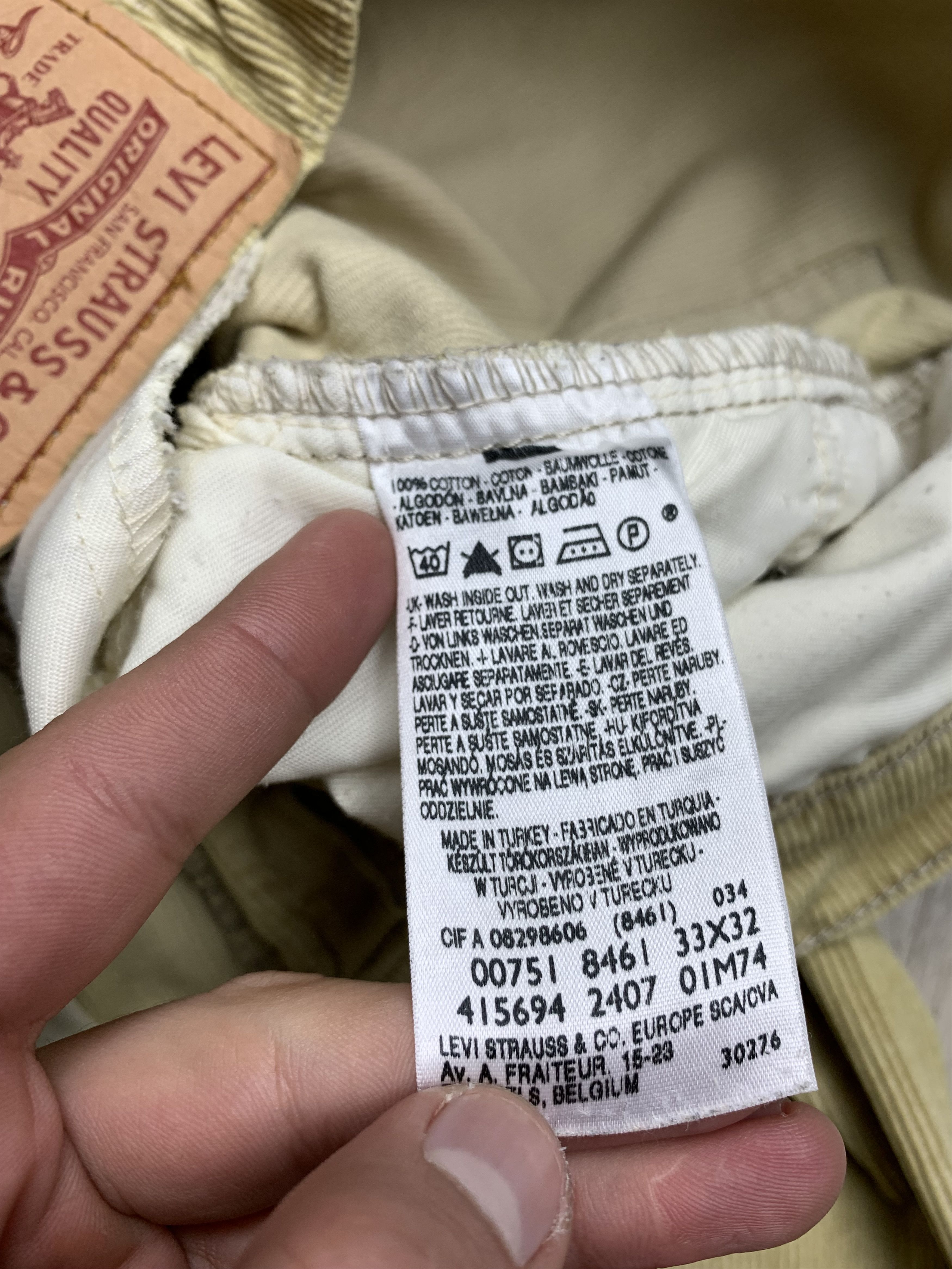 Levi's Levis Vintage Mens Corduroy Denim Pants Size US 33 - 9 Thumbnail