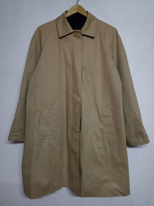 Aquascutum trench coat, made in England, men's size XL (approx.), vintage. cotton Beige type Vintage Second Hand