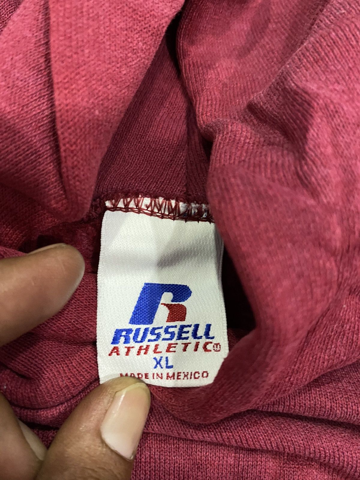 Russell Athletic × Vintage vintage russell hoodie pullover Size US XL / EU 56 / 4 - 4 Thumbnail