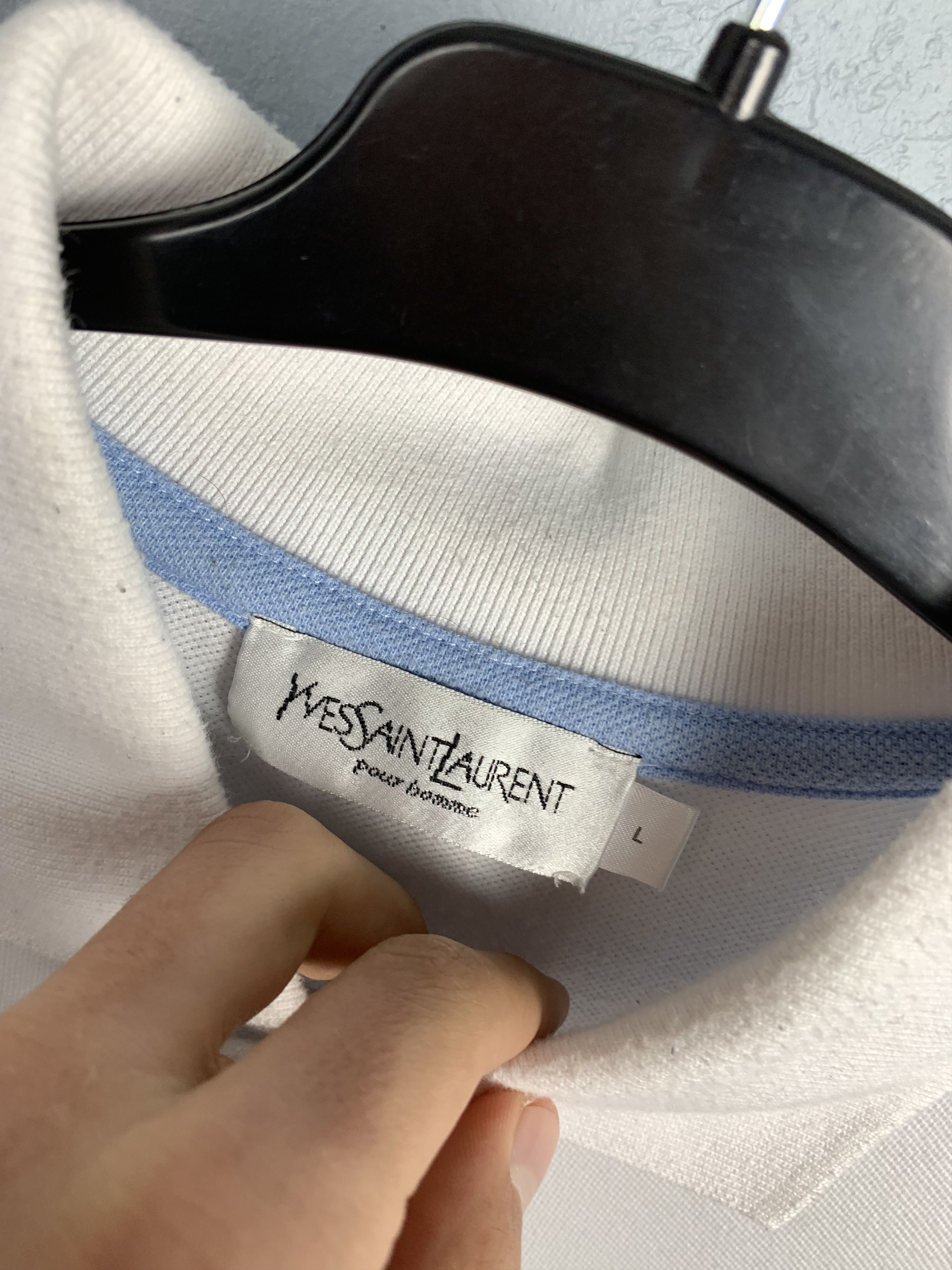 Yves Saint Laurent Yves Saint Laurent YSL Mens Polo Shirt Size US L / EU 52-54 / 3 - 3 Thumbnail