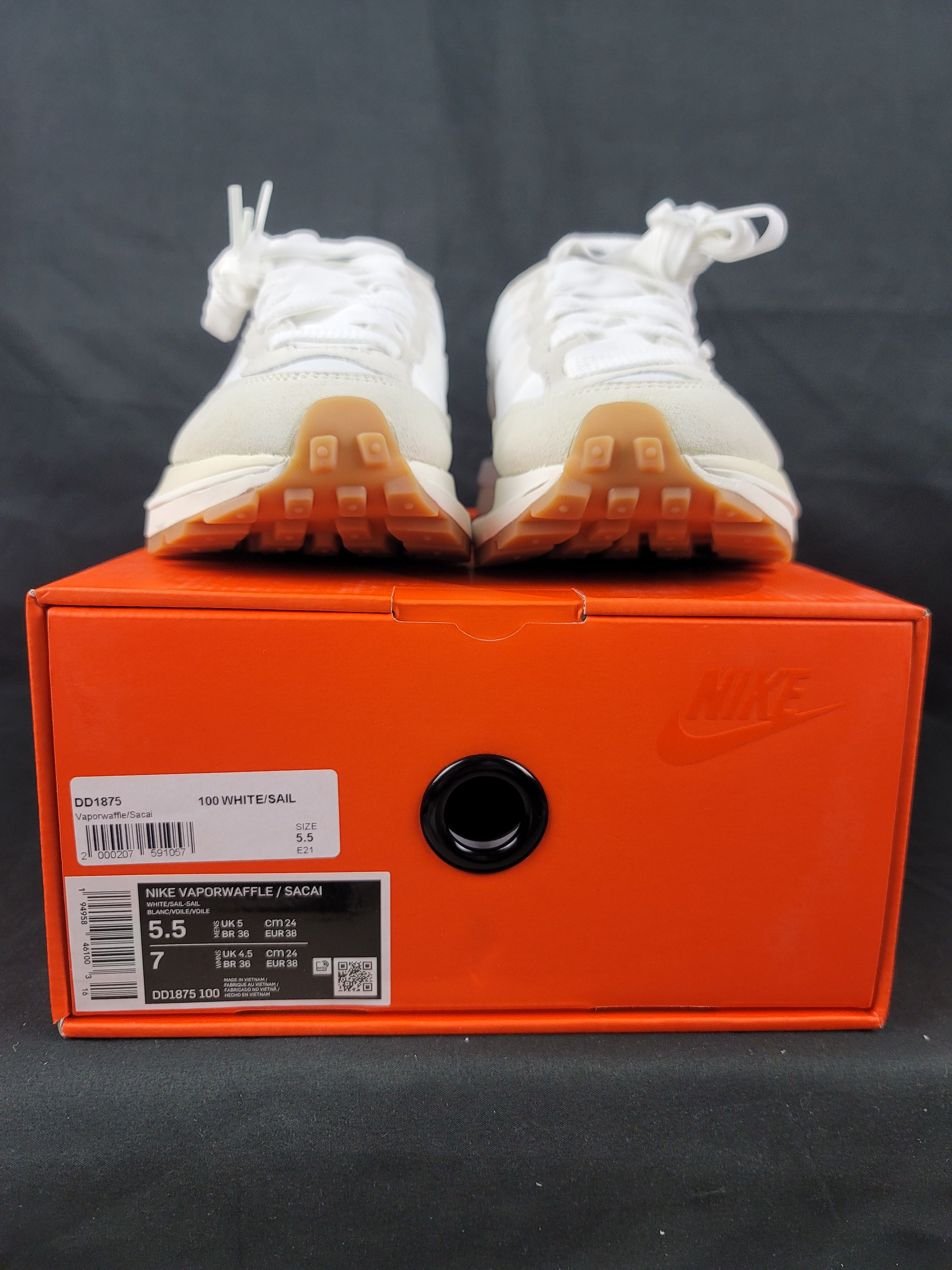 Nike × Sacai Nike x Sacai VaporWaffle White Sail Gum Men's Size 5.5 US Size US 5.5 / EU 38 - 8 Thumbnail