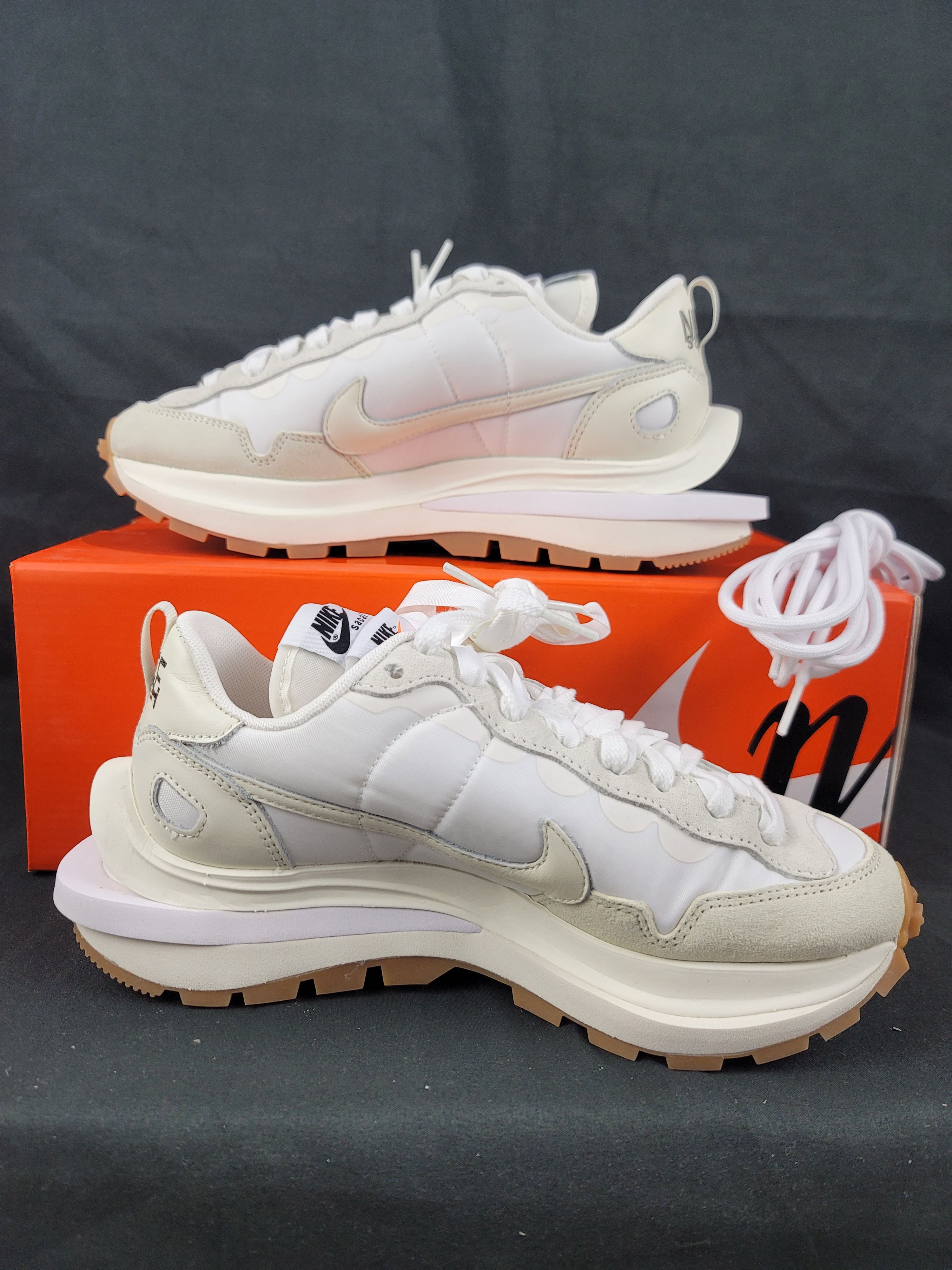 Nike × Sacai Nike x Sacai VaporWaffle White Sail Gum Men's Size 5.5 US Size US 5.5 / EU 38 - 3 Thumbnail