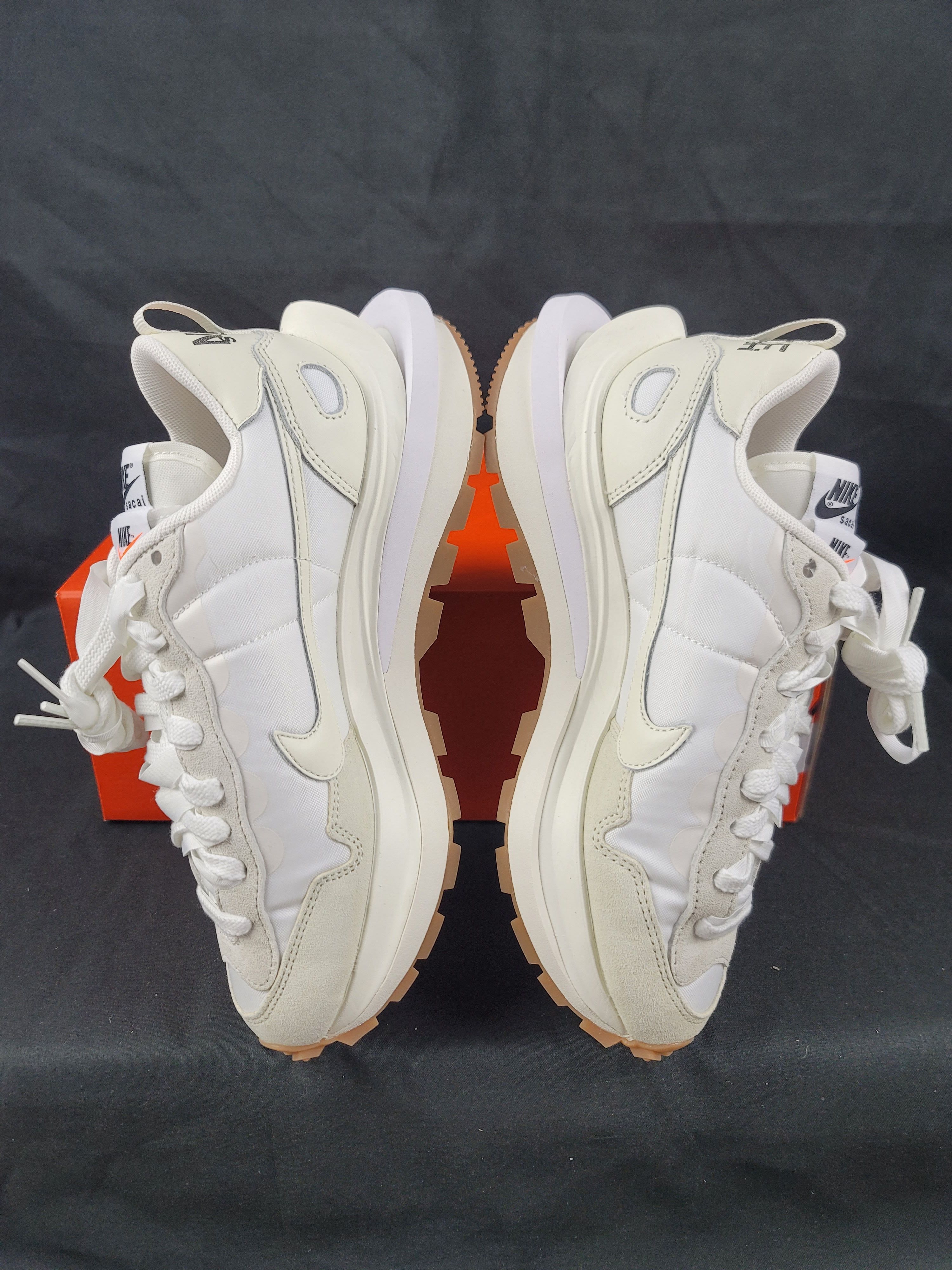 Nike × Sacai Nike x Sacai VaporWaffle White Sail Gum Men's Size 5.5 US Size US 5.5 / EU 38 - 5 Thumbnail