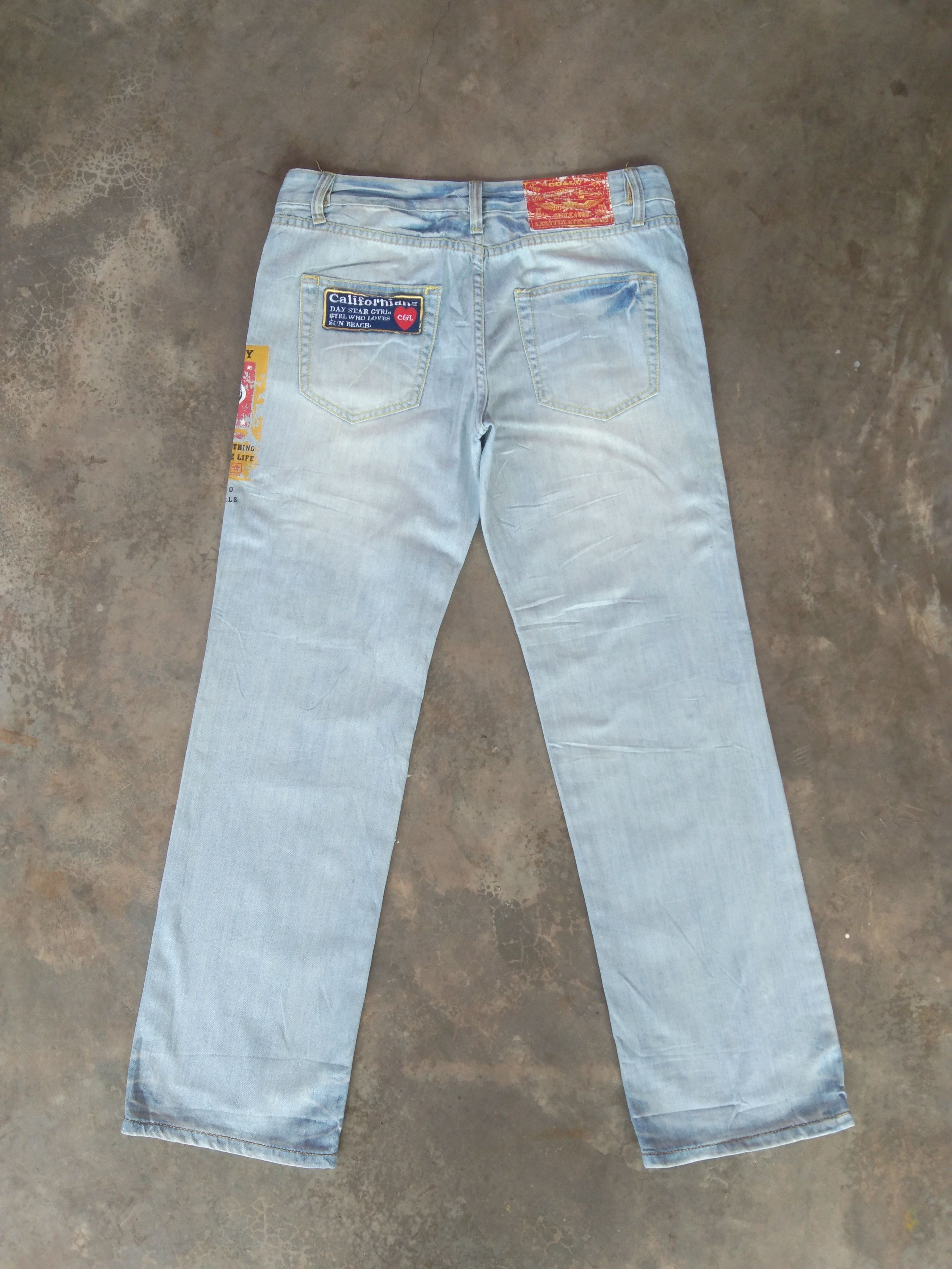 Japanese Brand Vintage CO&LU Japan Retro Punk Jeans 32x30 Size US 32 / EU 48 - 2 Thumbnail