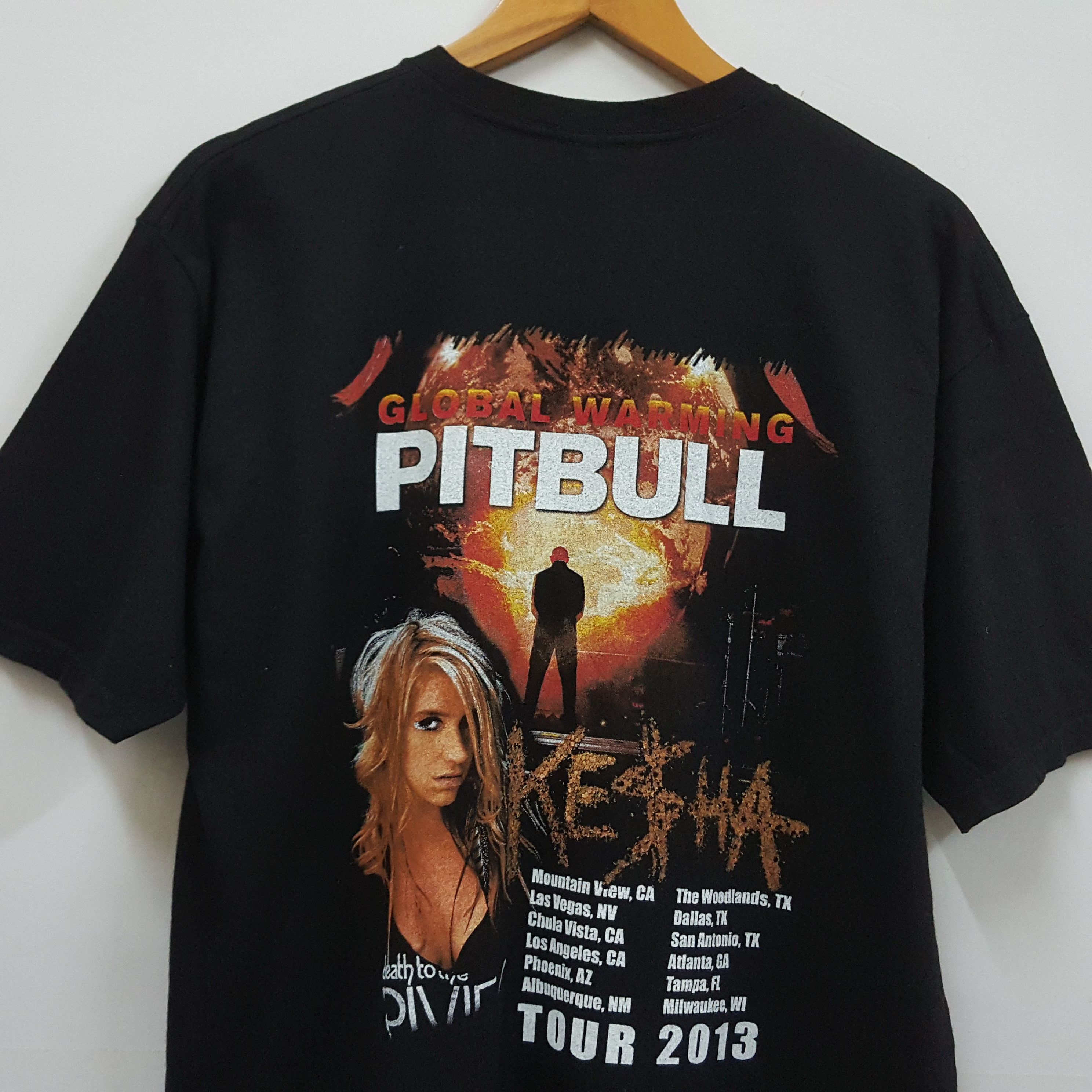 Band Tees × Rap Tees × Vintage Vintage PITBULL American Rapper hip hop tour t-shirt Size US L / EU 52-54 / 3 - 3 Thumbnail