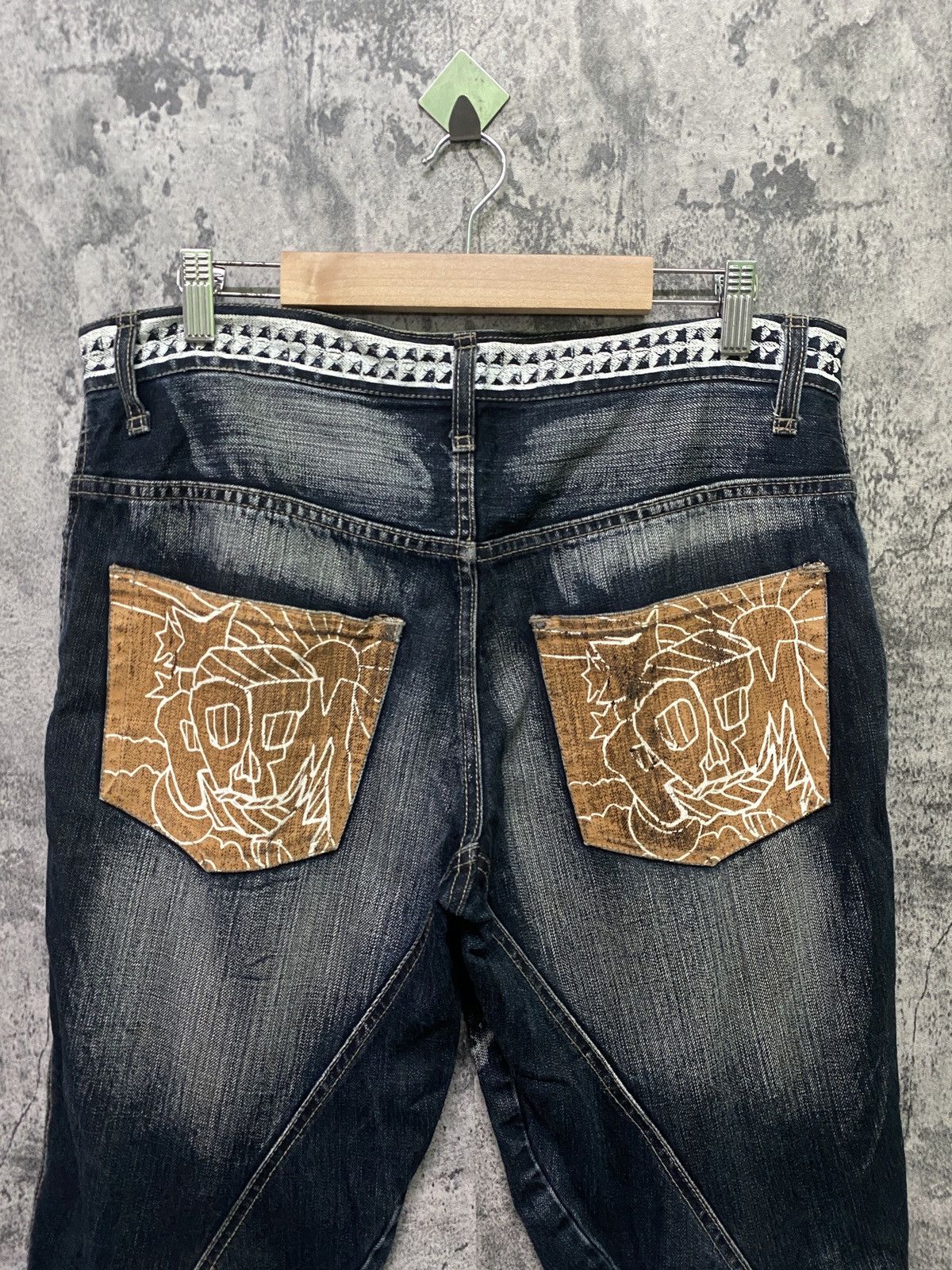 PPFM Rare PPFM hype man printer crazy design jeans Size US 33 - 11 Thumbnail