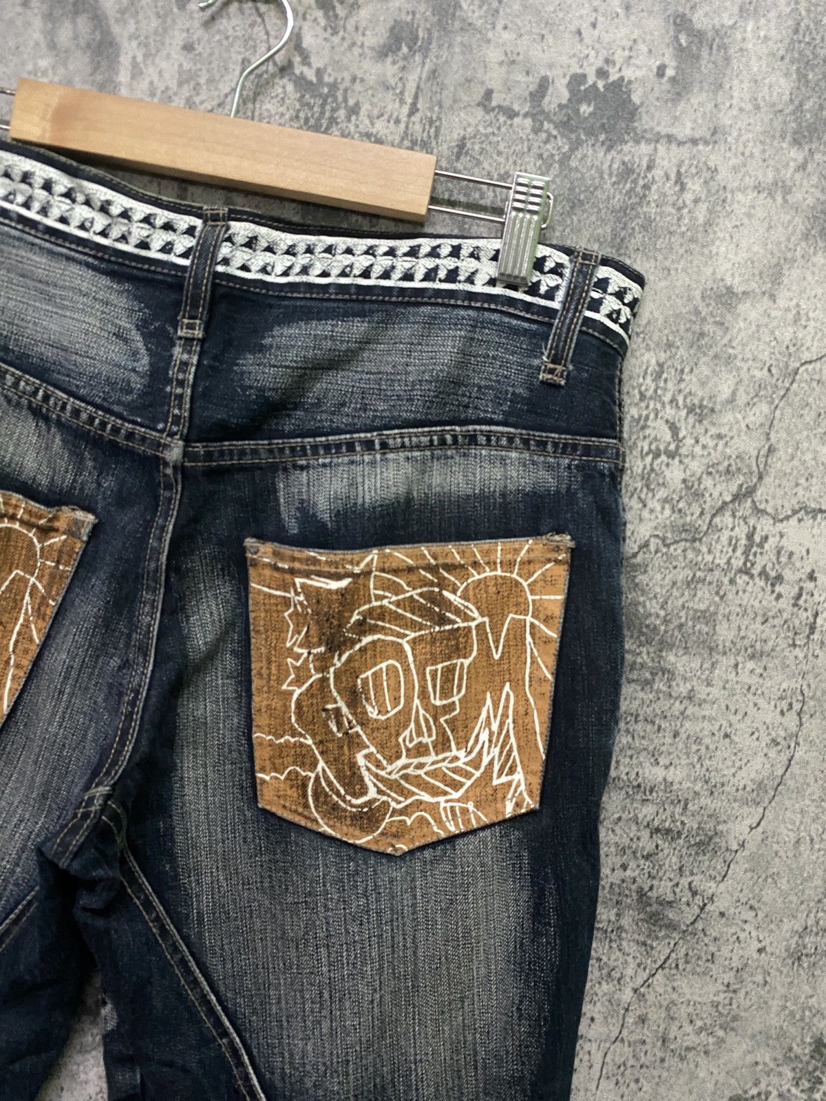 PPFM Rare PPFM hype man printer crazy design jeans Size US 33 - 13 Thumbnail