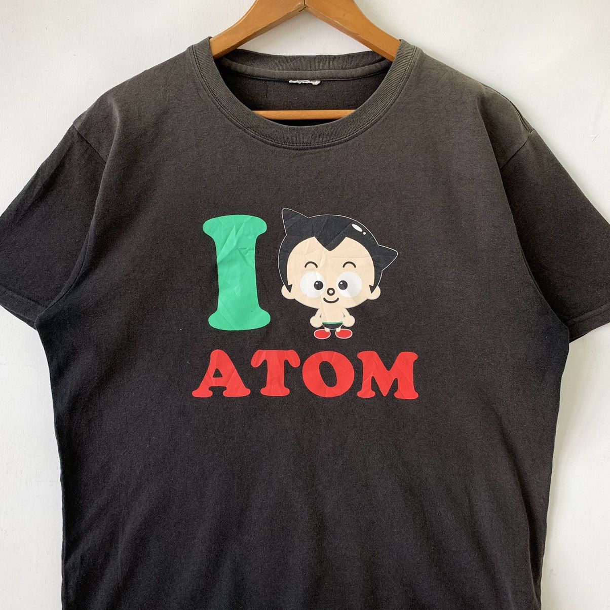Anime × Japanese Brand × Vintage Vintage Sunfaded Astro Boy I Love Atom Tshirt Size US L / EU 52-54 / 3 - 2 Thumbnail