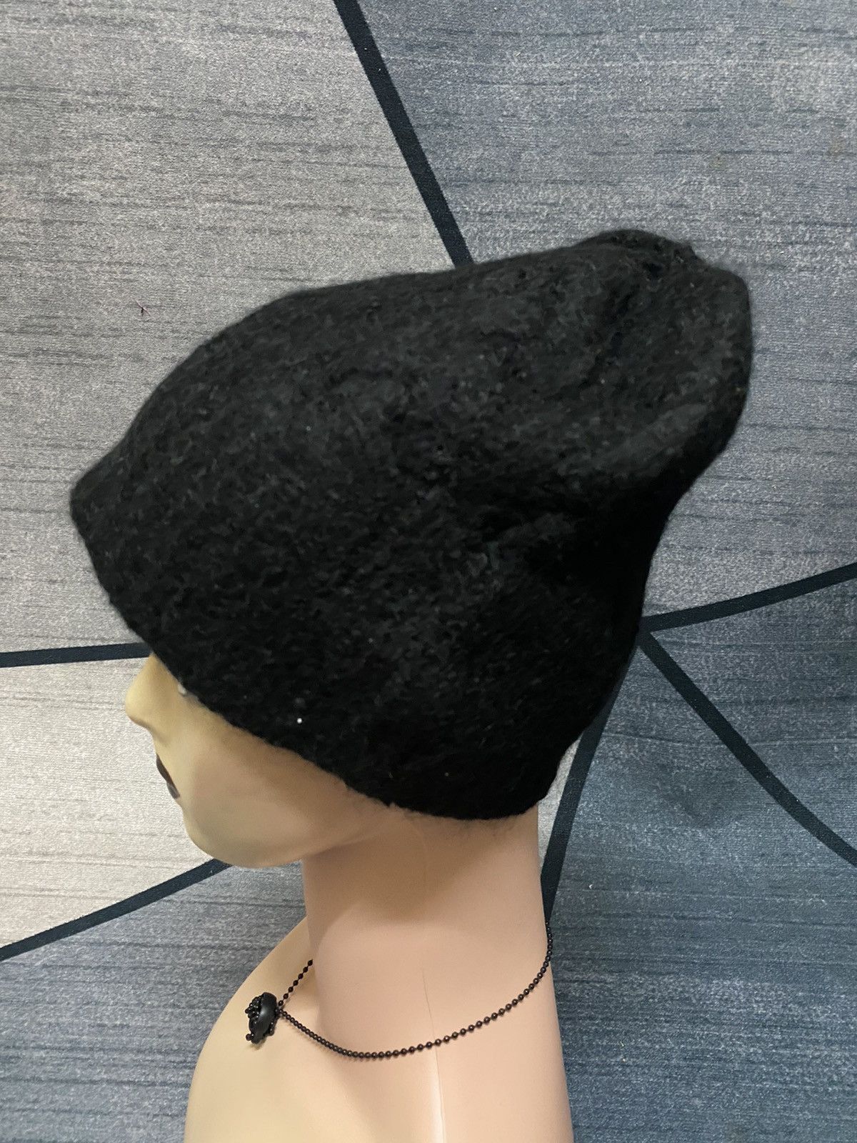 Japanese Brand × United Arrows United Arrow Black Beanie Hat Size ONE SIZE - 4 Thumbnail