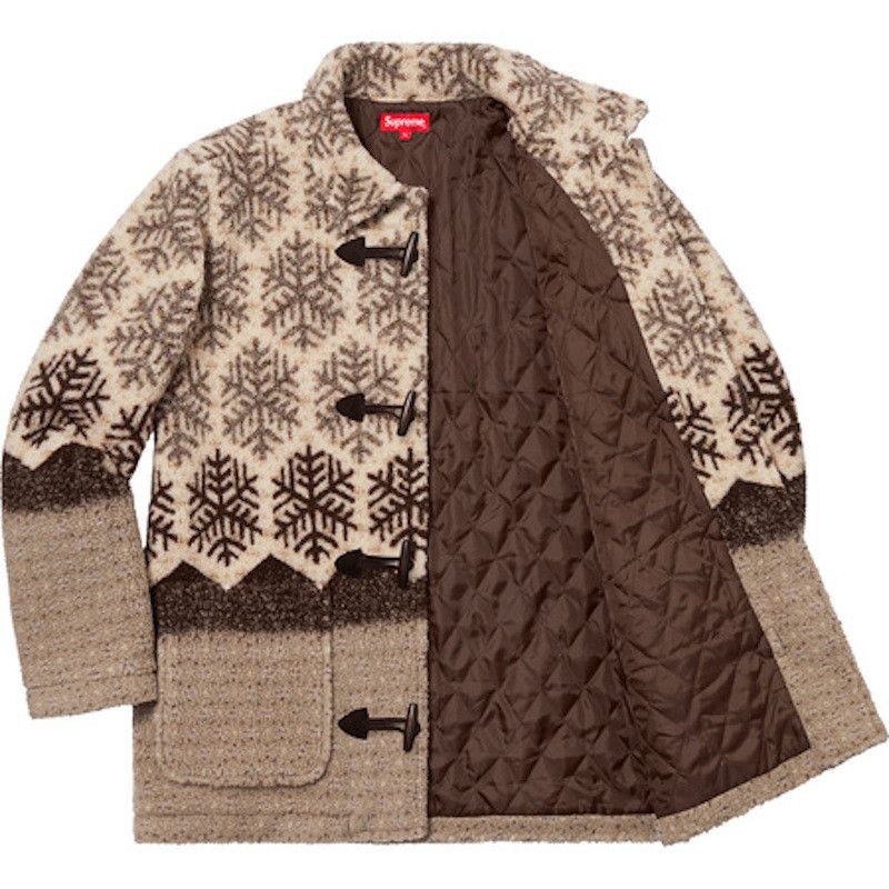 Supreme Supreme Snowflake Toggle Fleece Jacket logo patch christmas Size US L / EU 52-54 / 3 - 2 Thumbnail