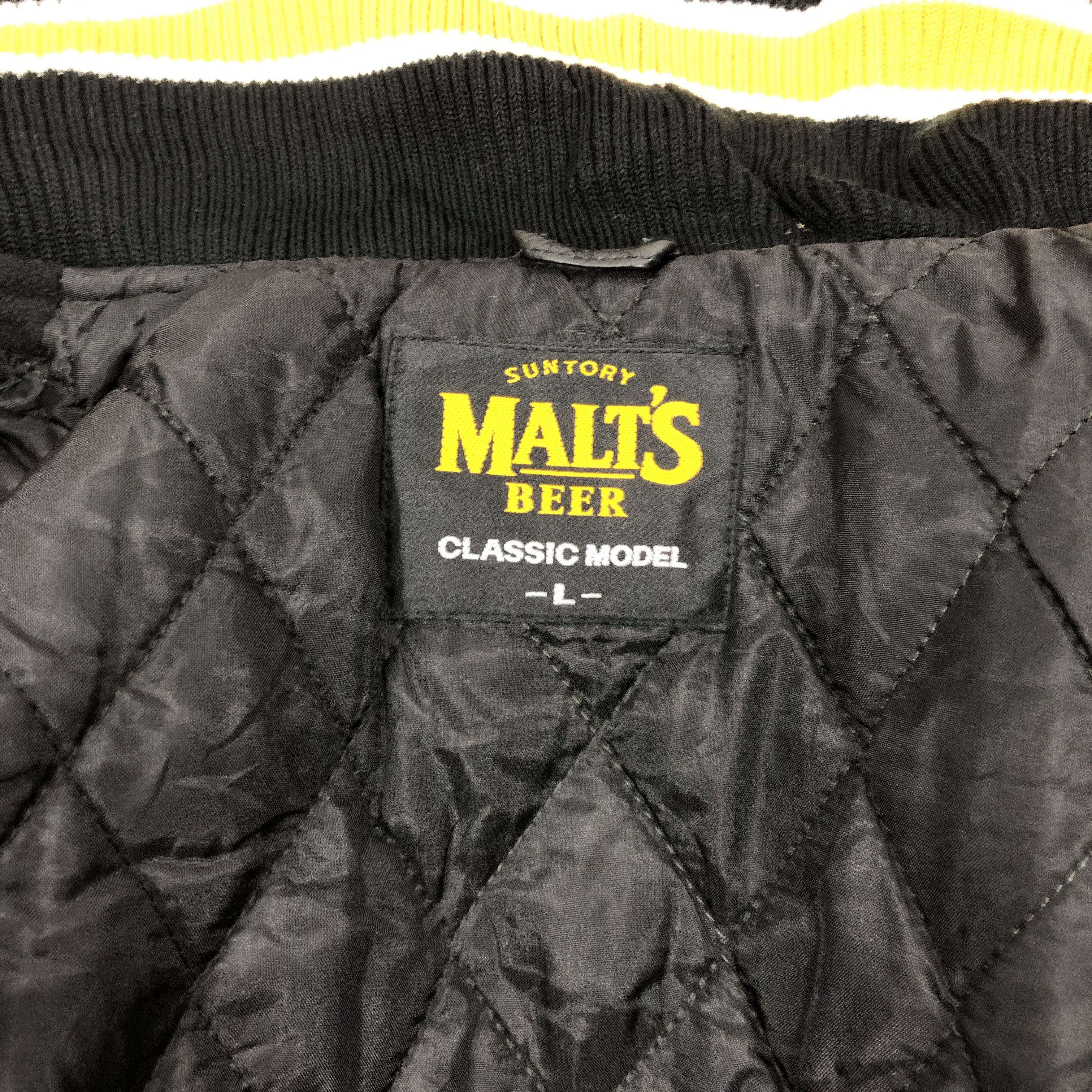 Japanese Brand × Vintage Vintage Malts Varsity Jacket Leather Sleeve Size US L / EU 52-54 / 3 - 5 Thumbnail
