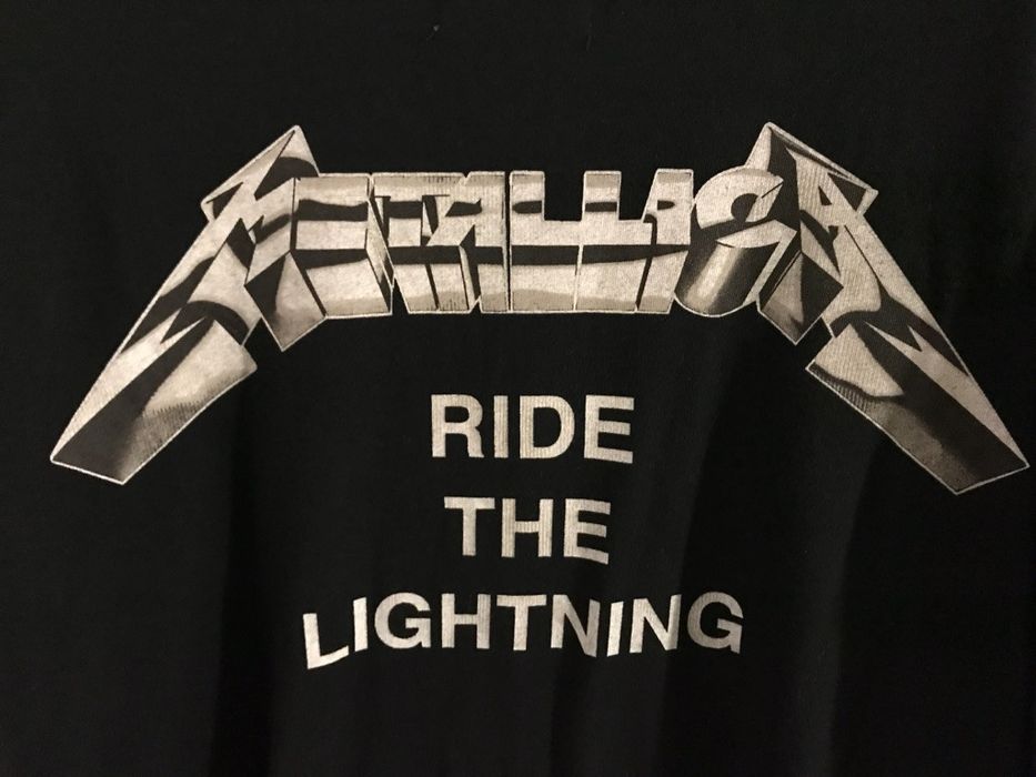 Fear of God FOG METALLICA RIDE THE LIGHTNING SHIRT L | Grailed