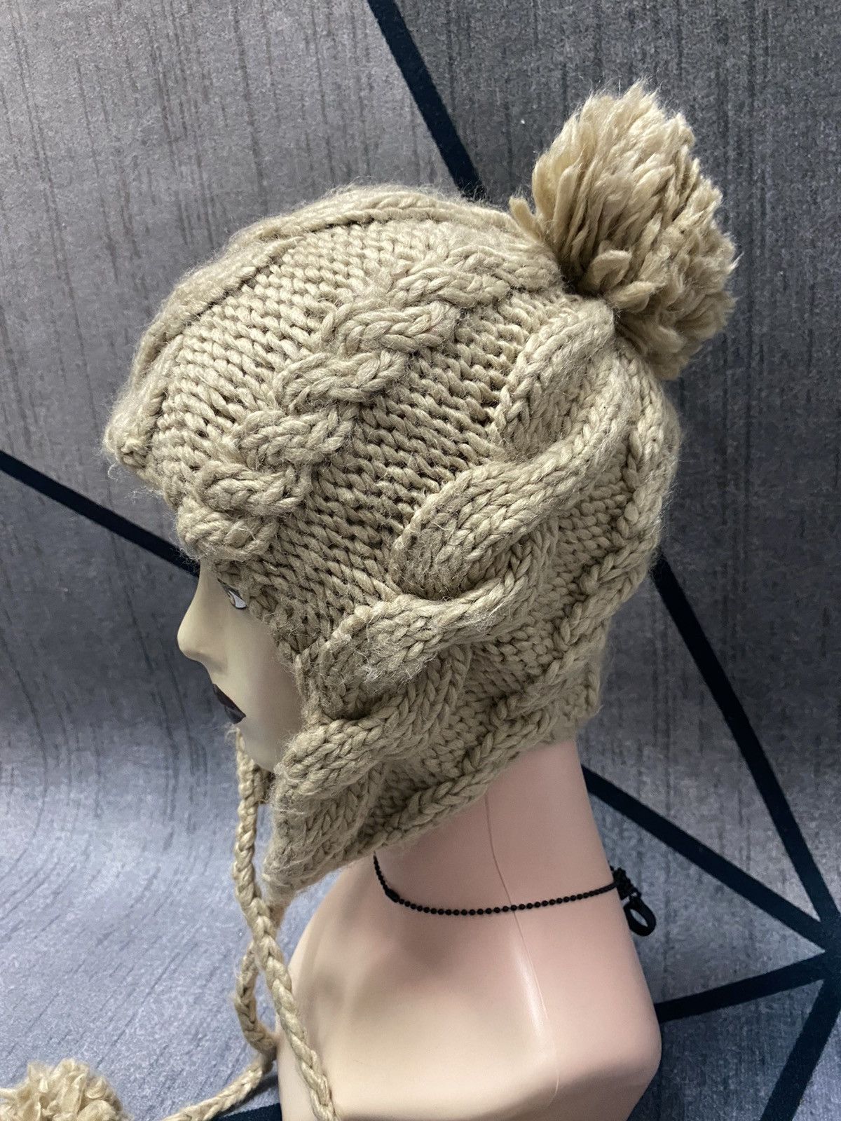 Japanese Brand Japanese Brand MILSA Knitted Trapper Beanie Hat Size ONE SIZE - 4 Thumbnail