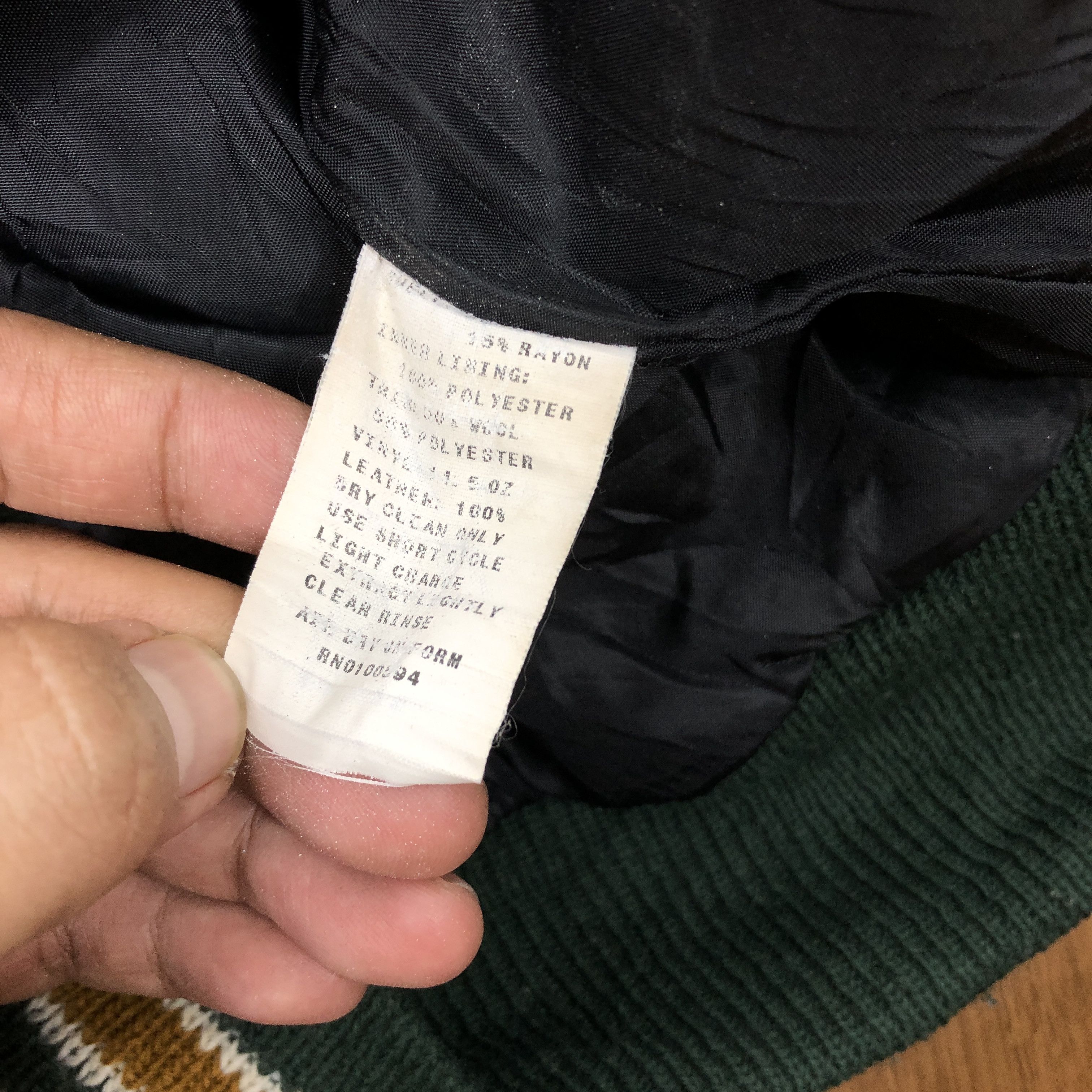 Vintage Vintage 90s Neff Chelsea Silva Varsity Jacket Leather Sleeve Size US M / EU 48-50 / 2 - 5 Thumbnail
