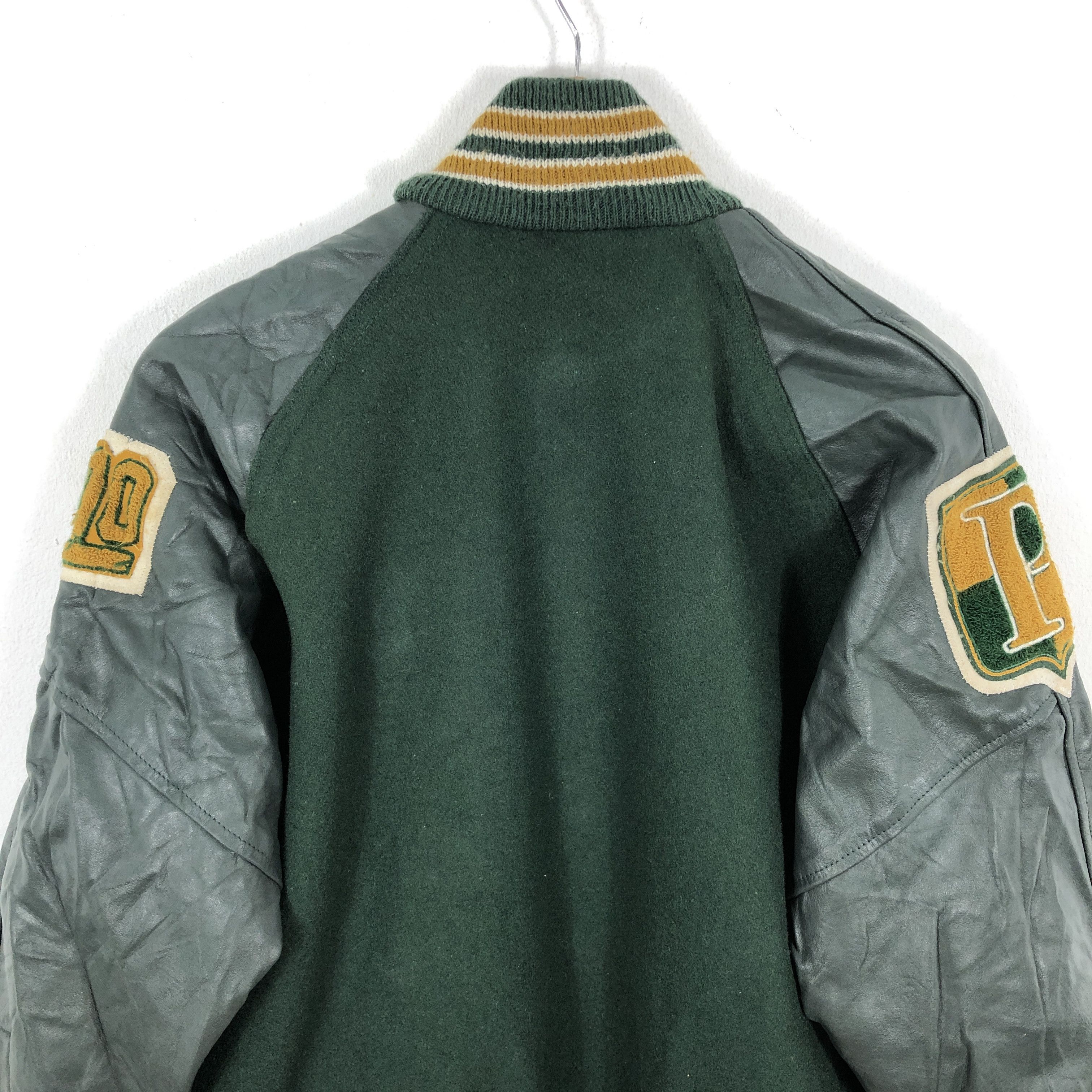 Vintage Vintage 90s Neff Chelsea Silva Varsity Jacket Leather Sleeve Size US M / EU 48-50 / 2 - 4 Thumbnail