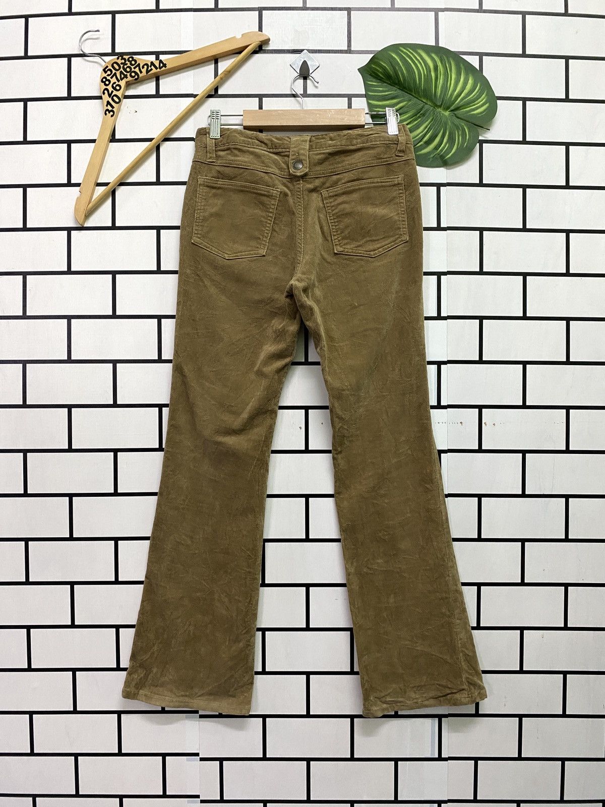 Japanese Brand Japanese Made LADY BLUE LowWaist Corduroy Bootcut Bush Pant Size US 26 / EU 42 - 2 Thumbnail