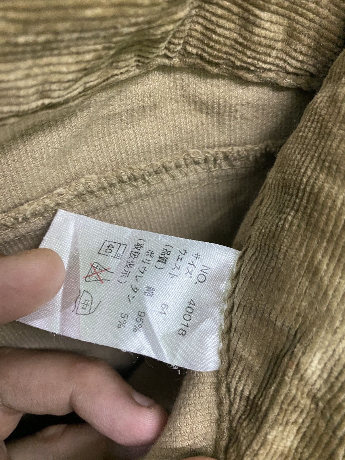 Japanese Brand Japanese Made LADY BLUE LowWaist Corduroy Bootcut Bush Pant Size US 26 / EU 42 - 19 Thumbnail