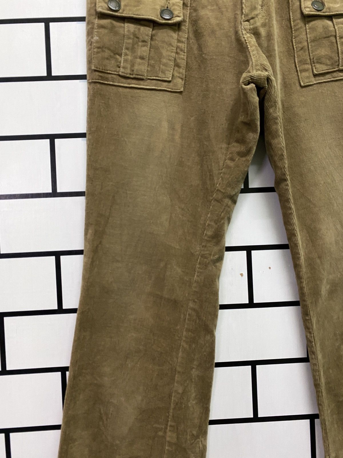 Japanese Brand Japanese Made LADY BLUE LowWaist Corduroy Bootcut Bush Pant Size US 26 / EU 42 - 6 Thumbnail