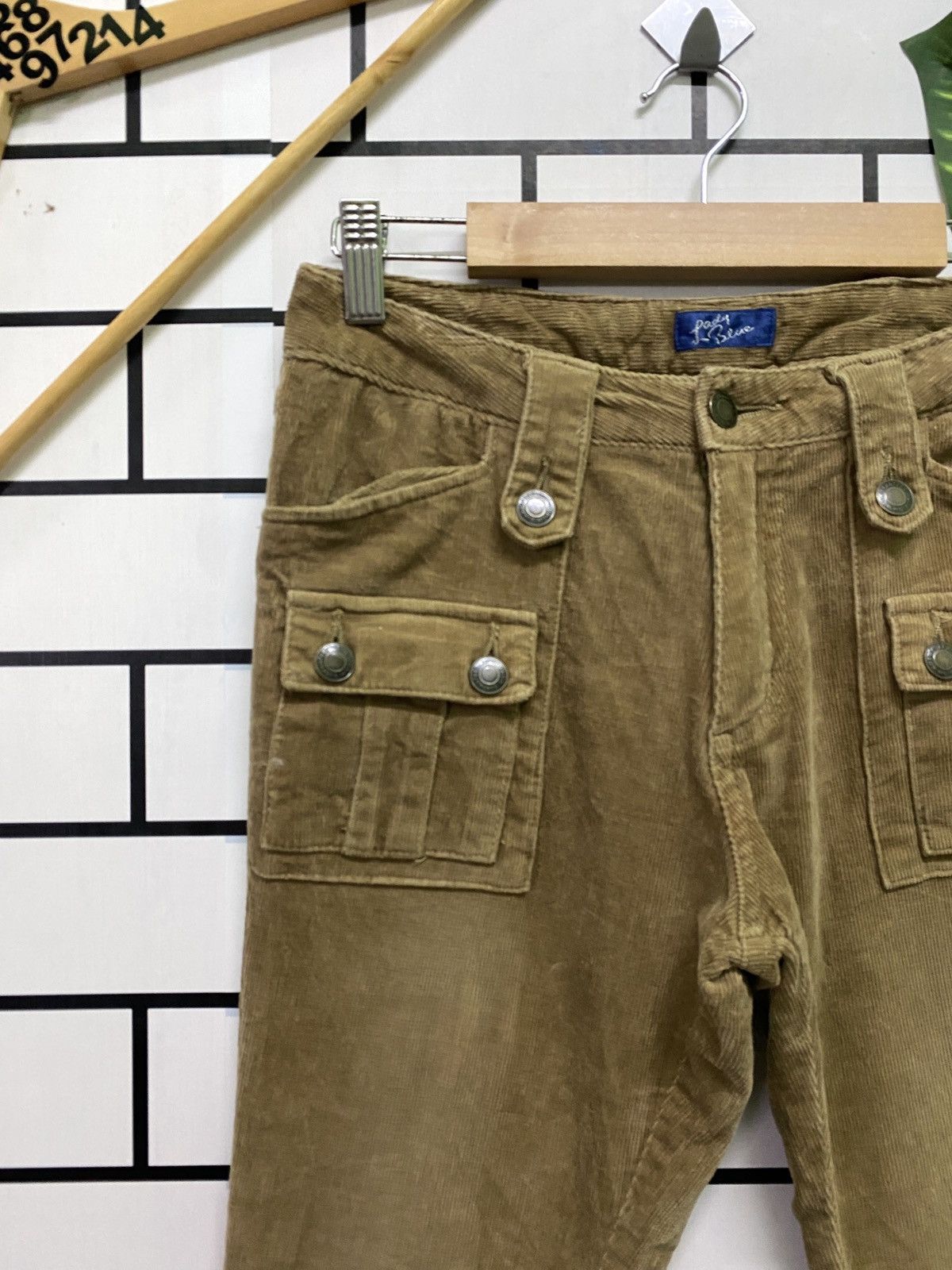 Japanese Brand Japanese Made LADY BLUE LowWaist Corduroy Bootcut Bush Pant Size US 26 / EU 42 - 4 Thumbnail