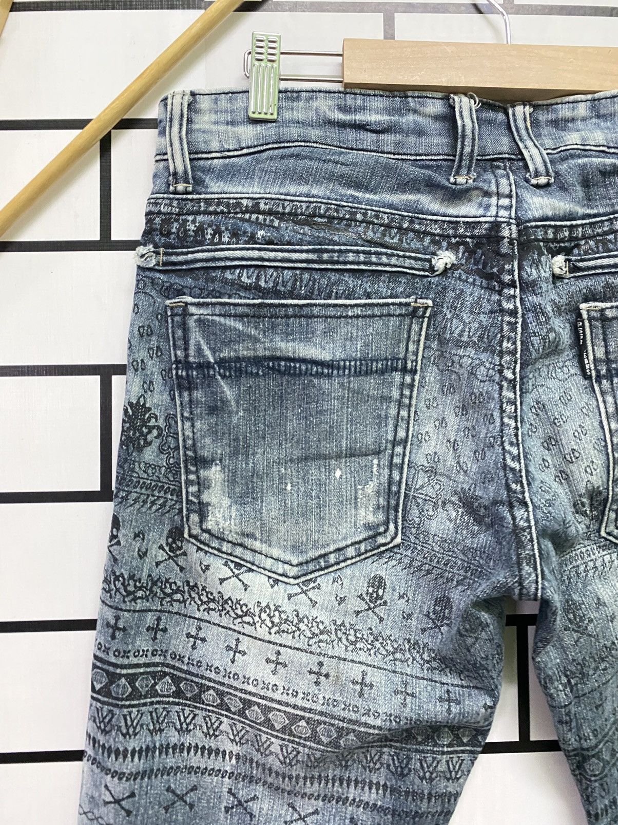 Japanese Brand Motive Design PSGB Tribal Designer Jeans Size US 32 / EU 48 - 12 Thumbnail