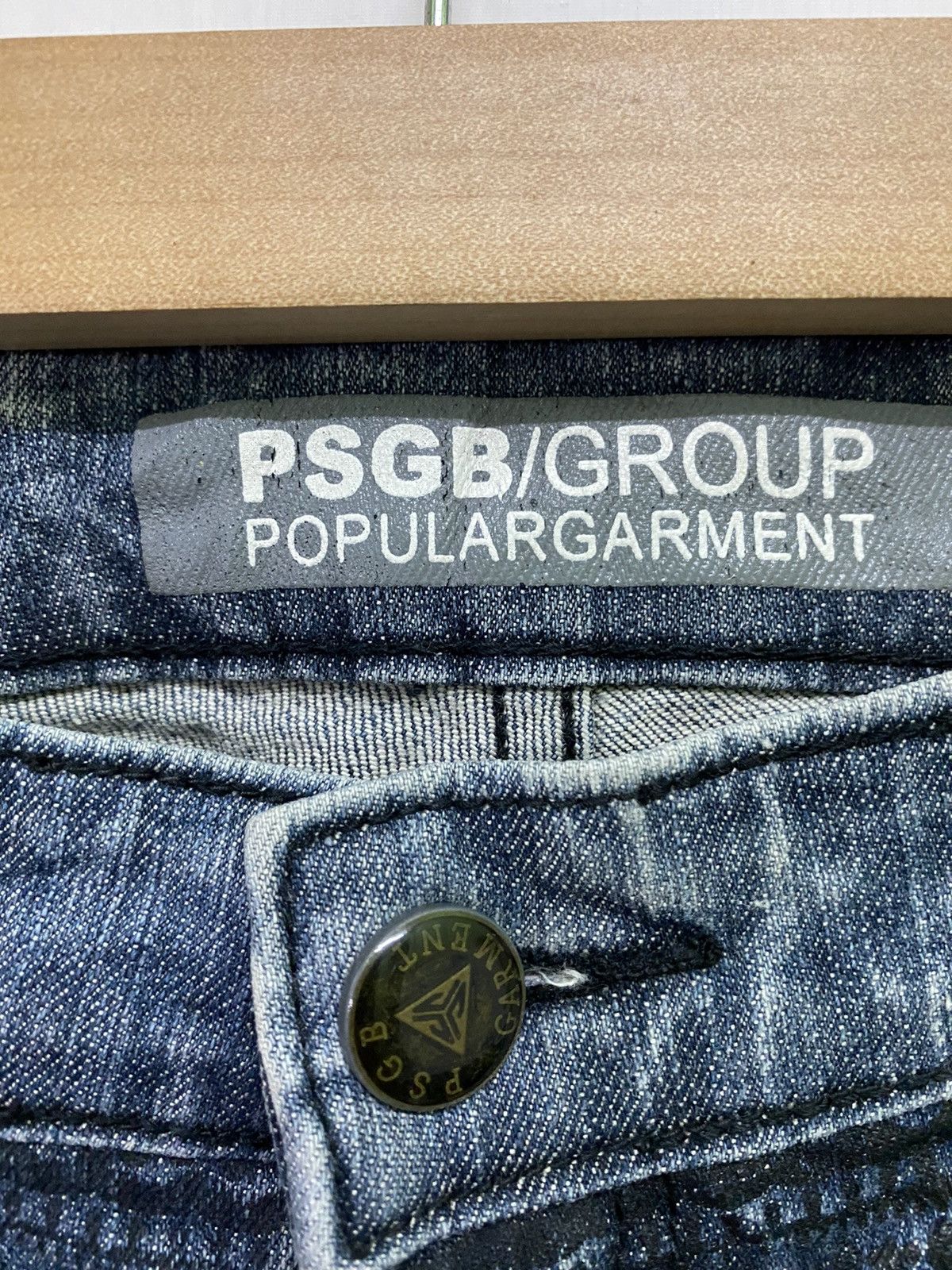 Japanese Brand Motive Design PSGB Tribal Designer Jeans Size US 32 / EU 48 - 10 Thumbnail