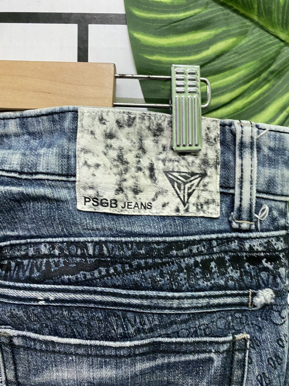 Japanese Brand Motive Design PSGB Tribal Designer Jeans Size US 32 / EU 48 - 14 Thumbnail
