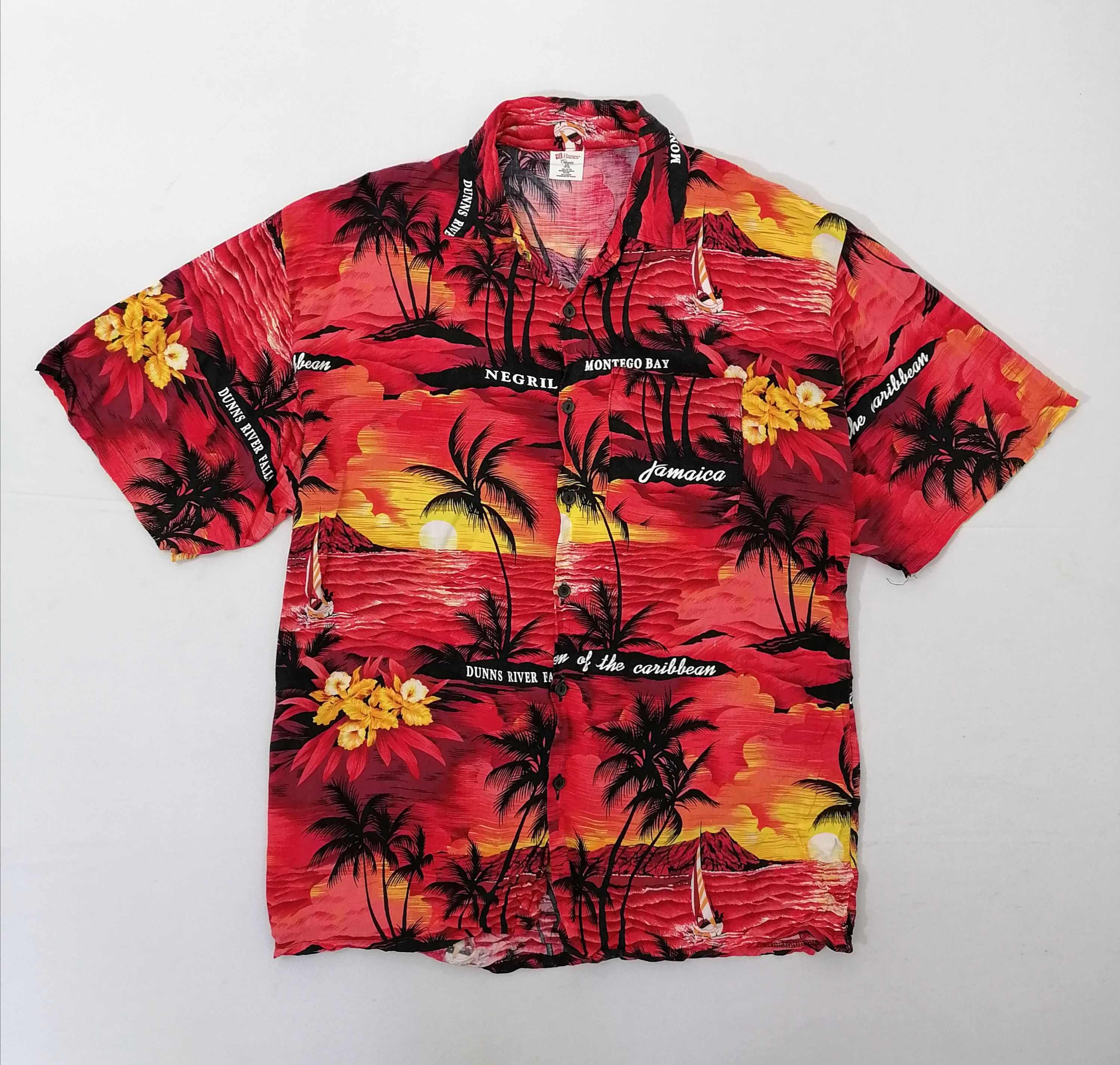 Hanes × Vintage Hanes Hawaiian Shirt Size US L / EU 52-54 / 3 - 1 Thumbnail