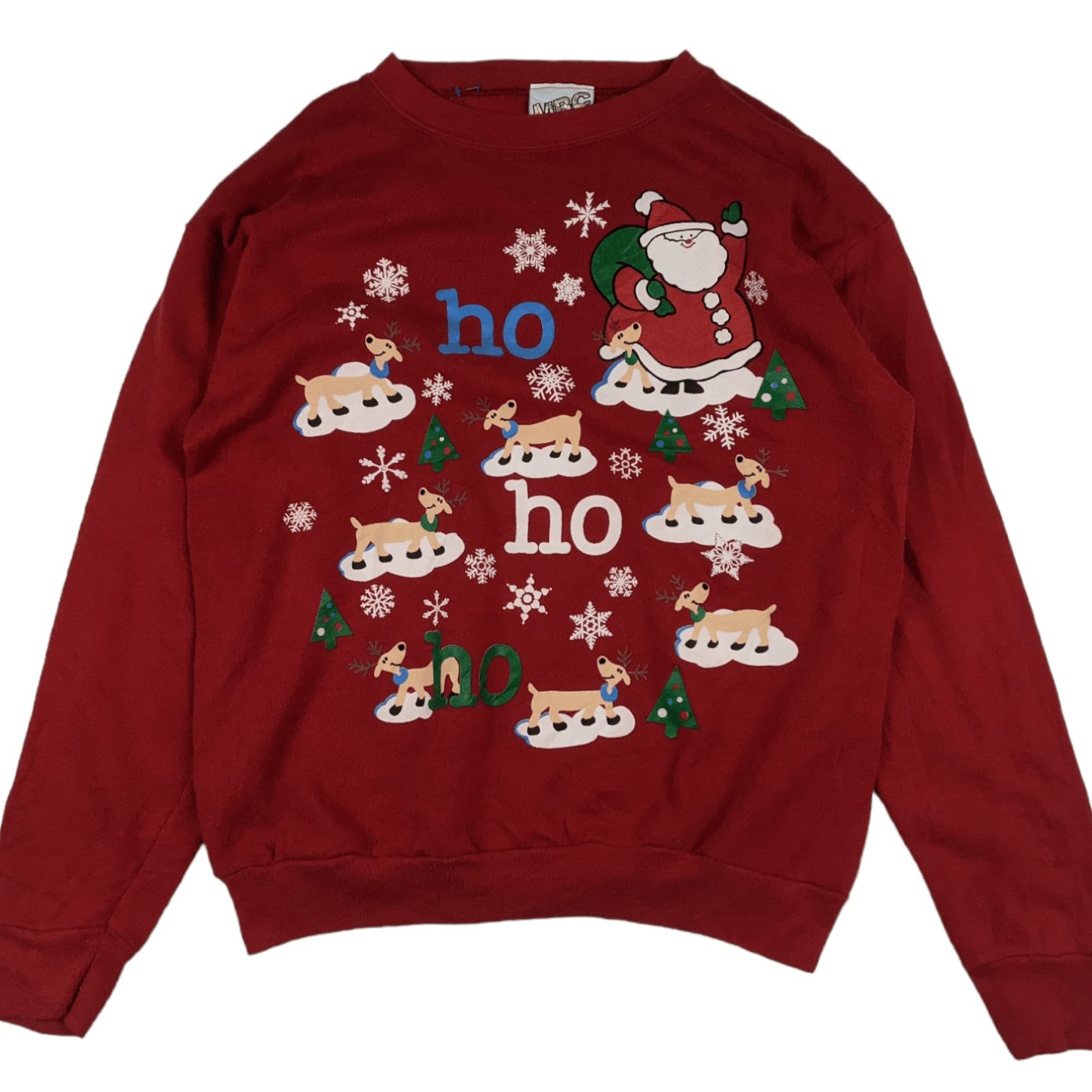 Tultex Vintage 90's MBC x Tultex Santa Claus Christmas Sweatshirt Size US L / EU 52-54 / 3 - 2 Thumbnail