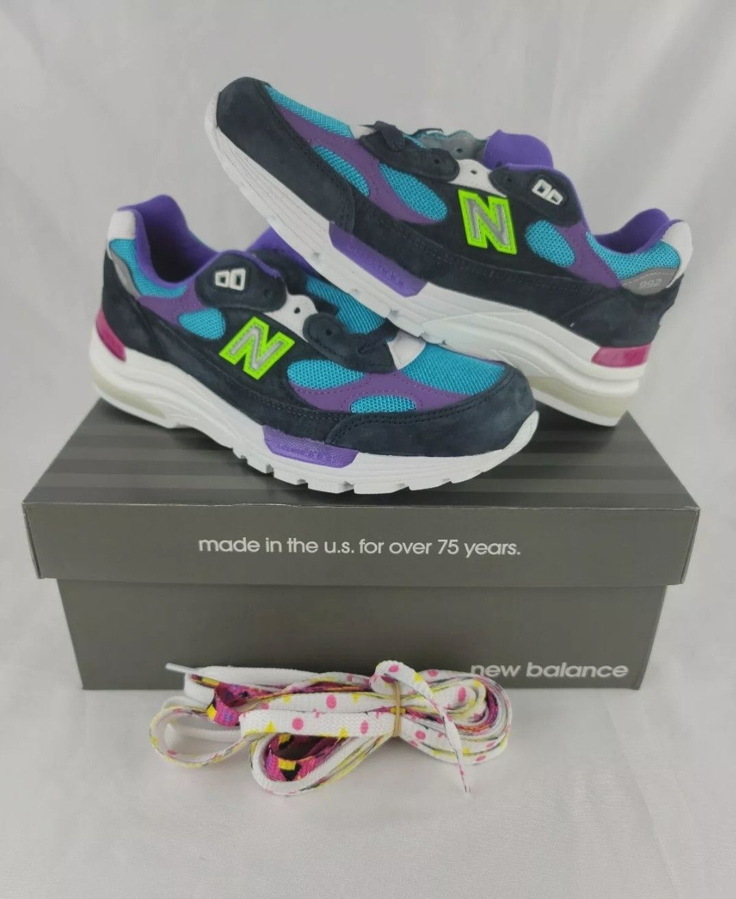 New Balance YCMC x NEW BALANCE SMU 992 NAVY CYAN PURPLE CONFIRMED ORDER Size US 6 / EU 39 - 1 Thumbnail