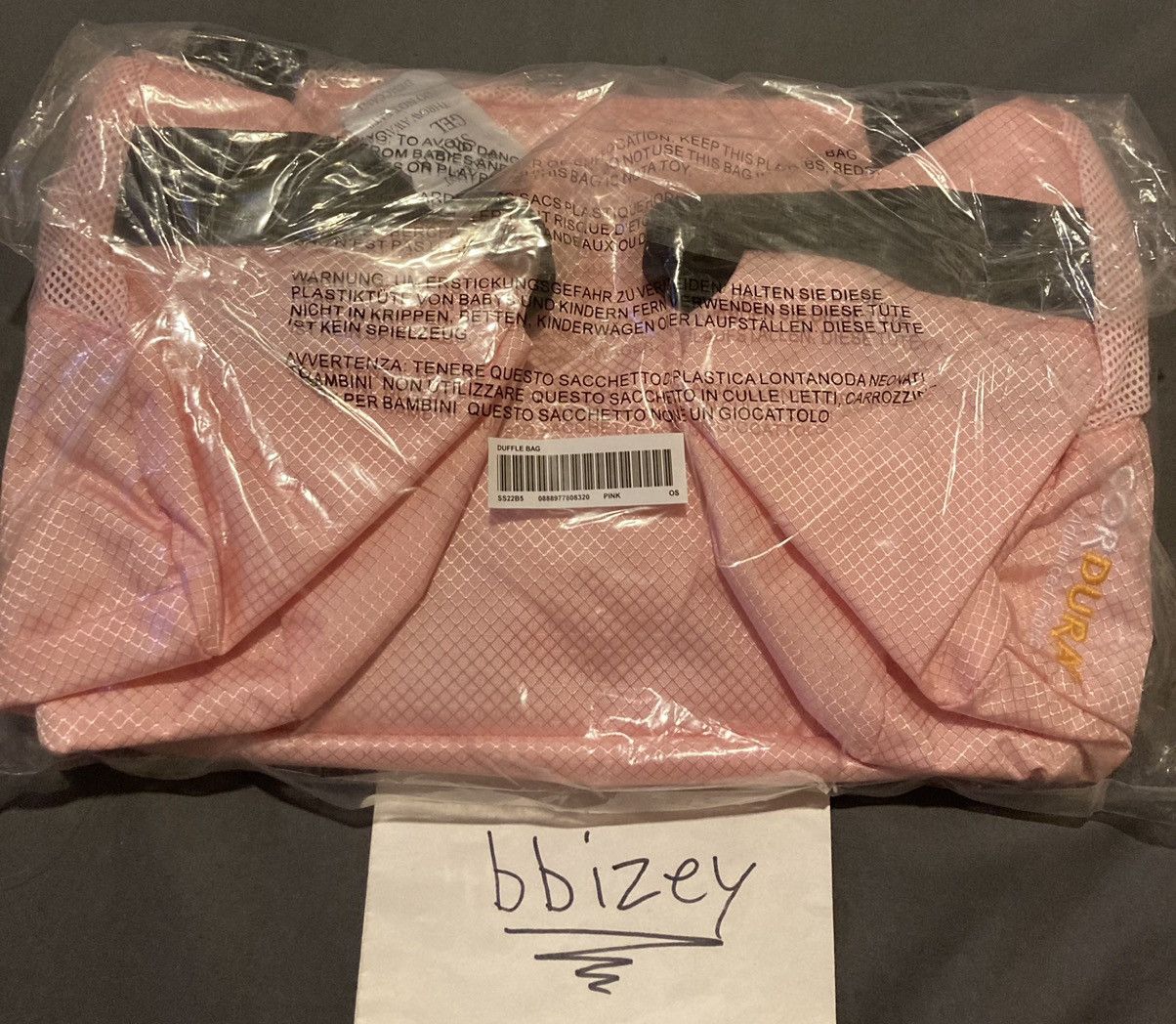 Supreme Supreme Duffel Bag Pink SS22 Size ONE SIZE - 5 Thumbnail